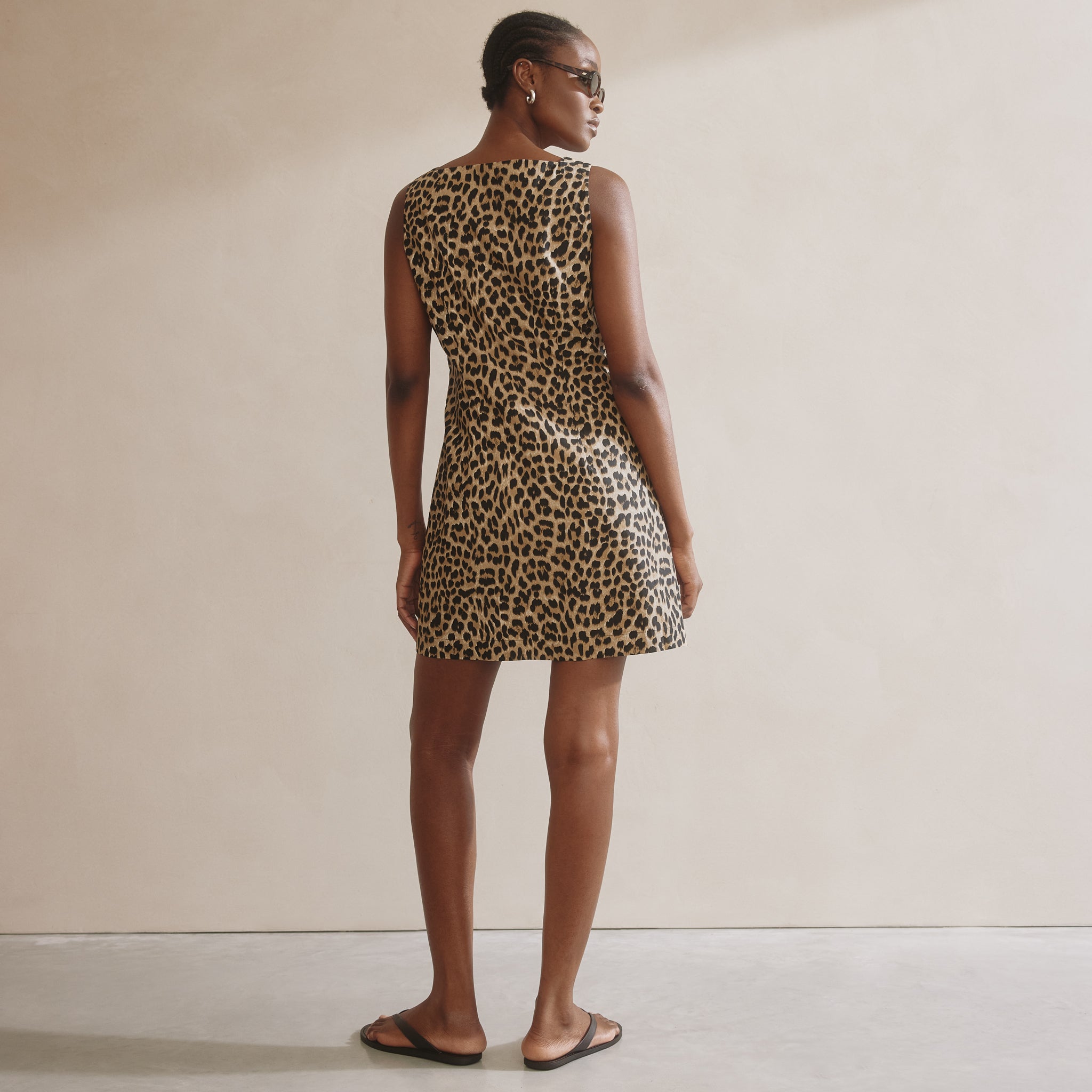 Animal Short Cotton Dress