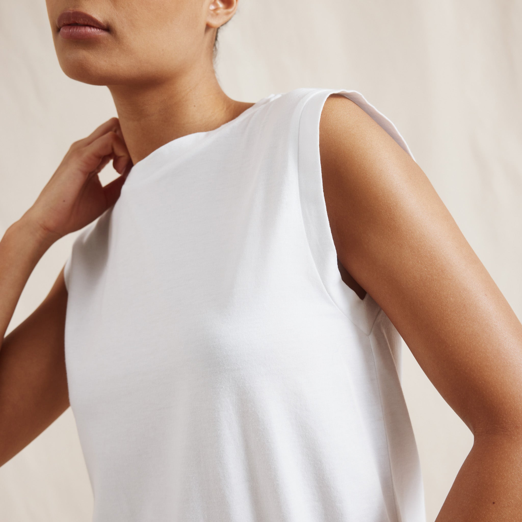 Re-Loved White Cotton Tank - Size 18
