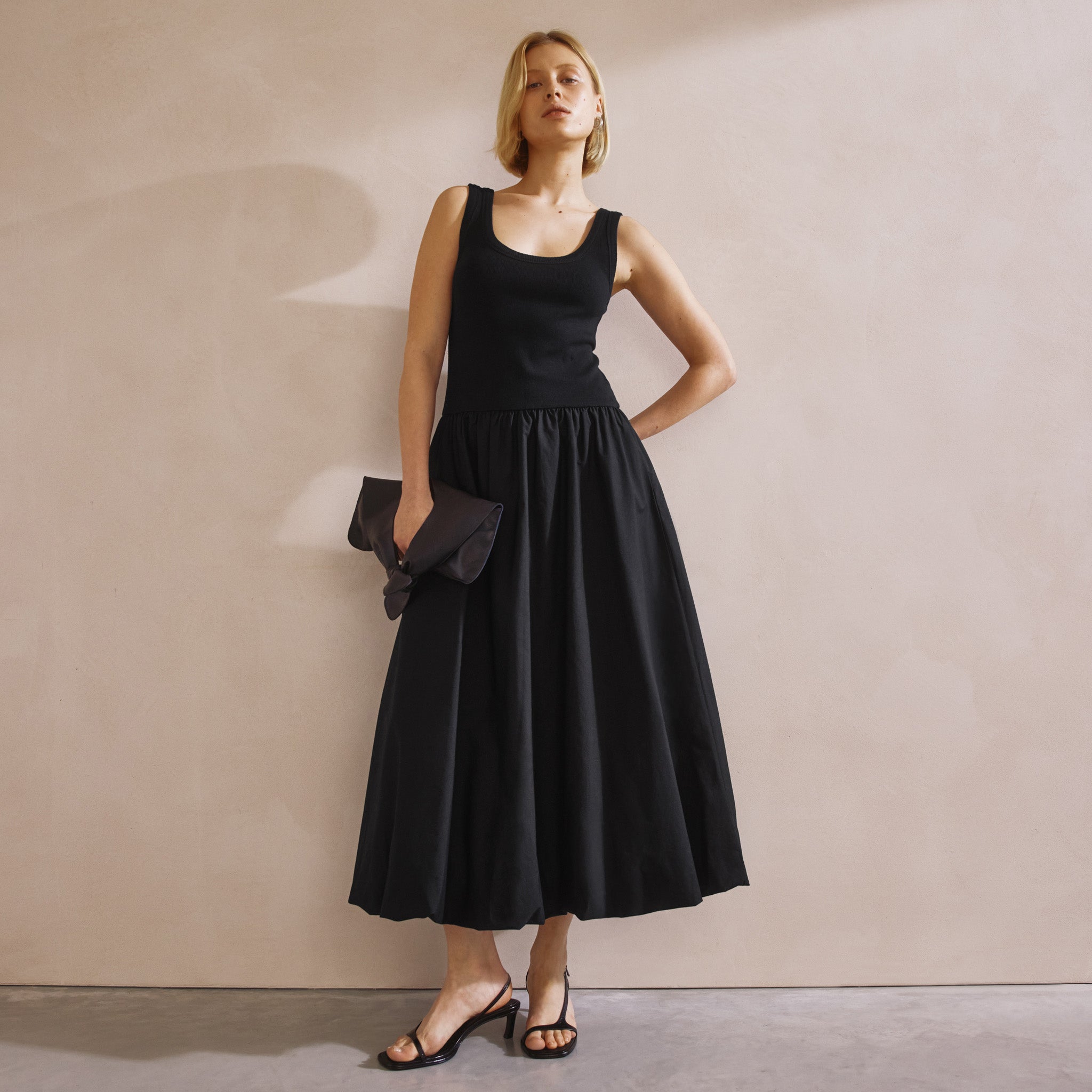 Black Puffball Dress