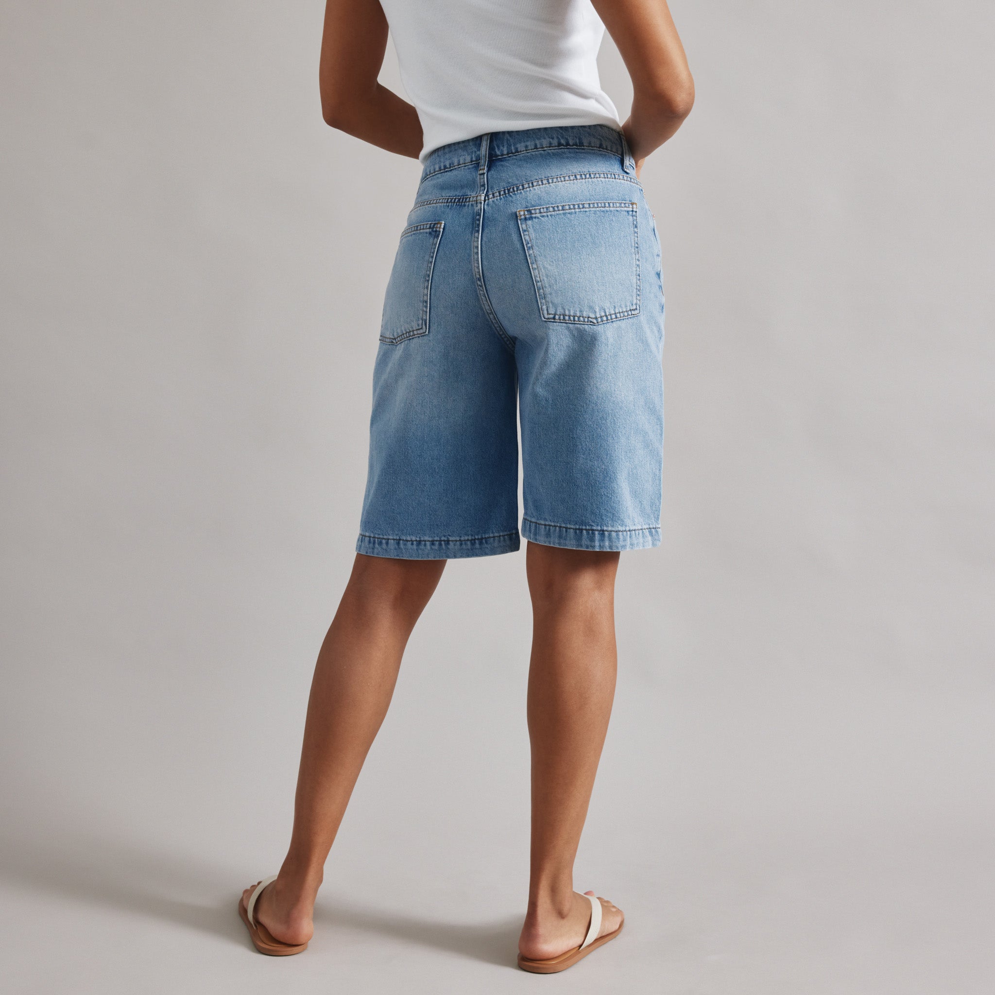 Denim Bermuda Shorts