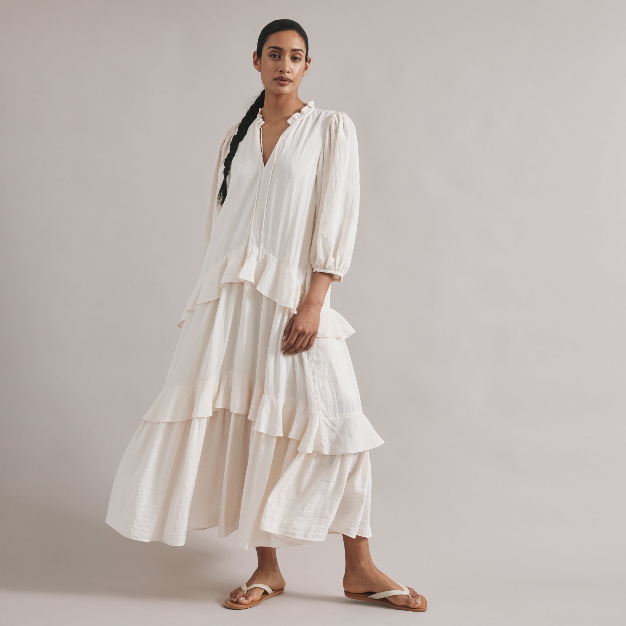 Tiered Volume Maxi Dress