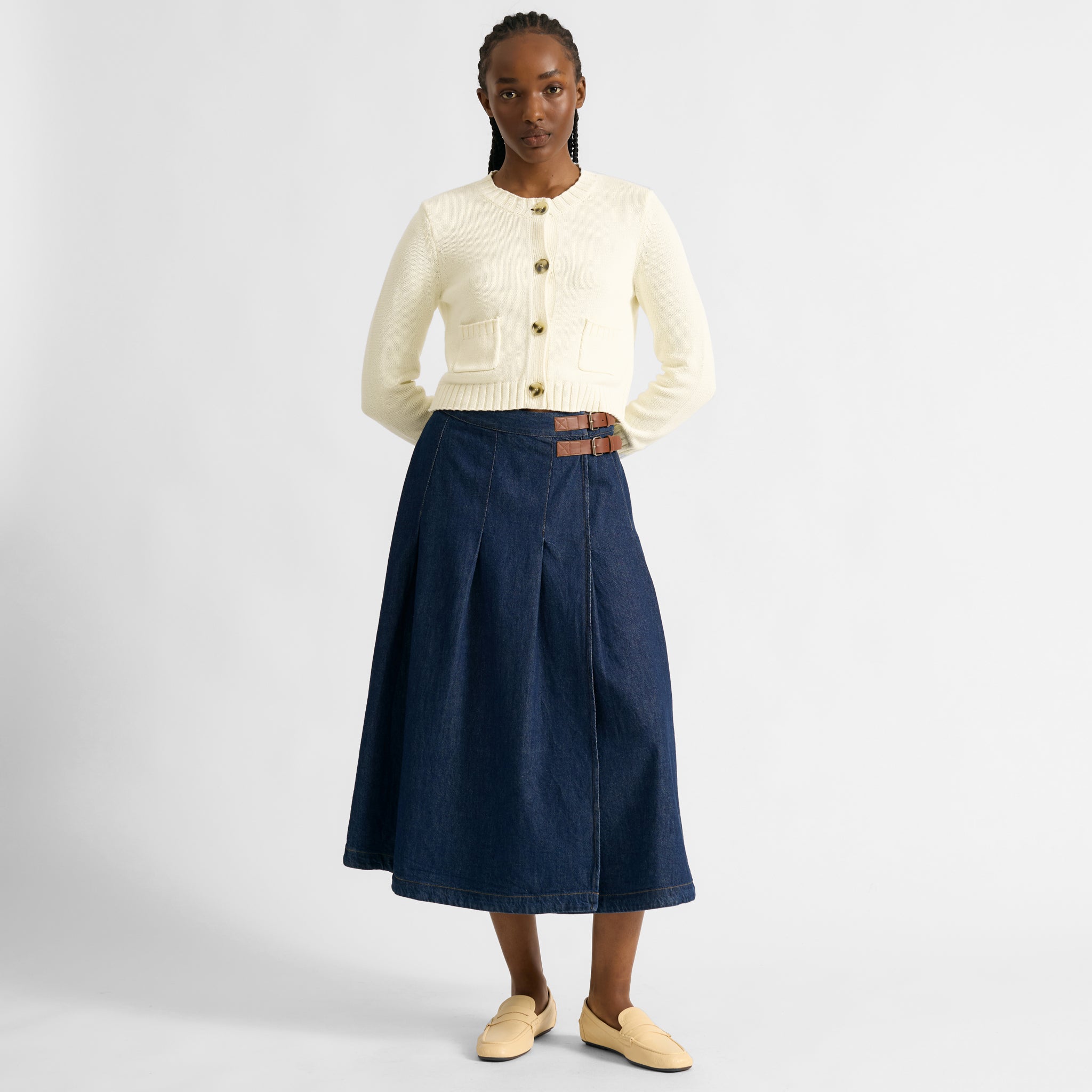 Re-Loved Denim Kilt - Size 10