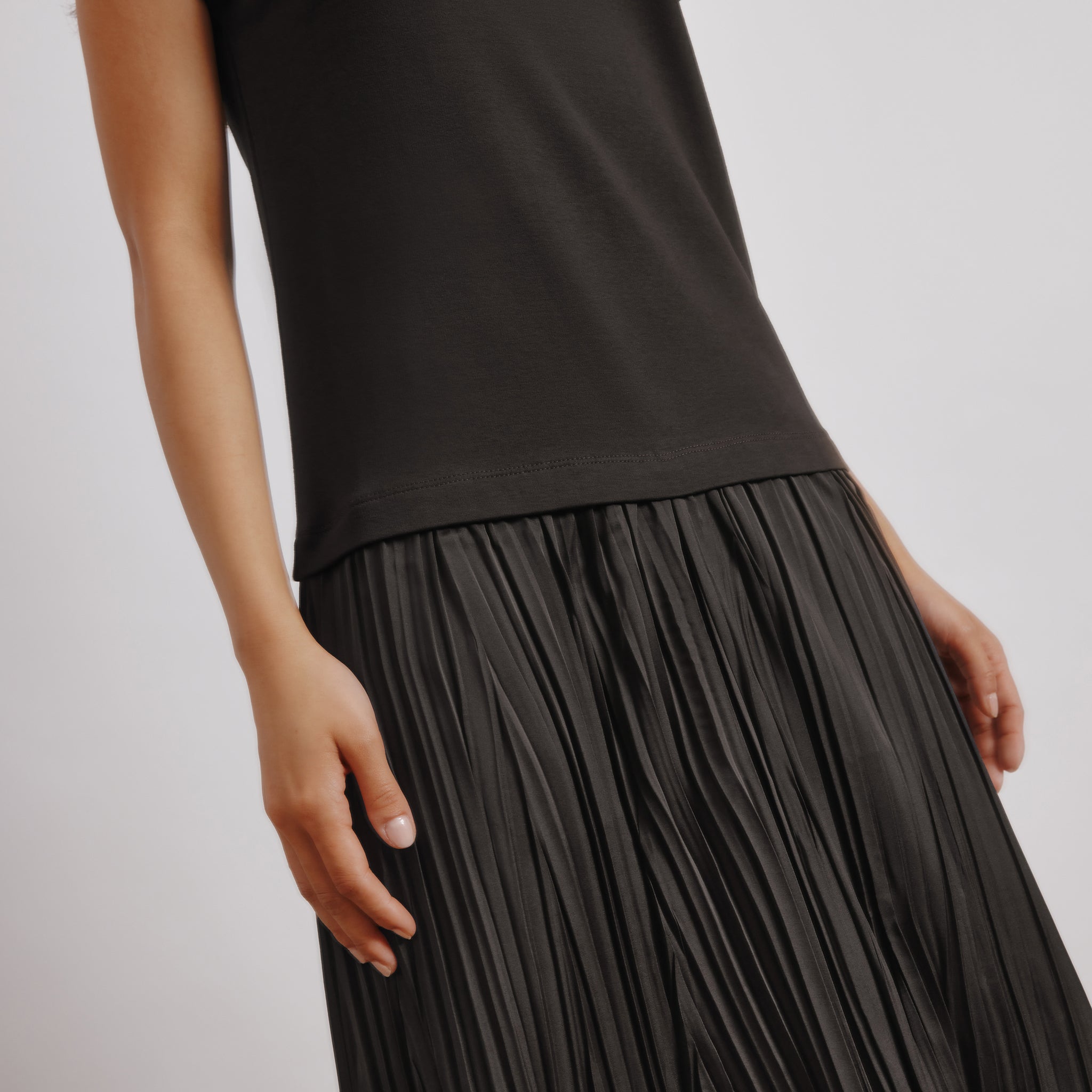 Chocolate Plisse Dress