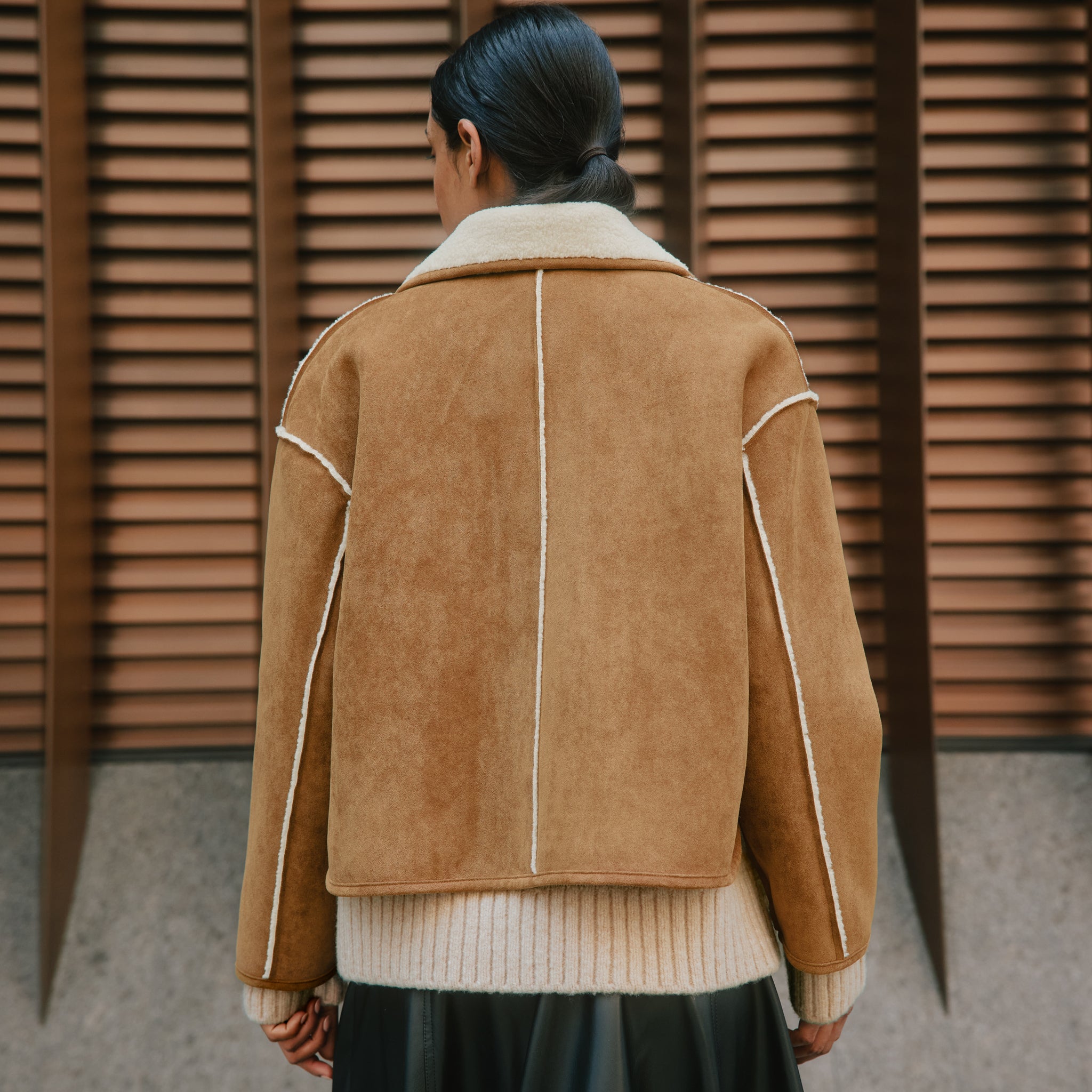 Faux Sheepskin Jacket