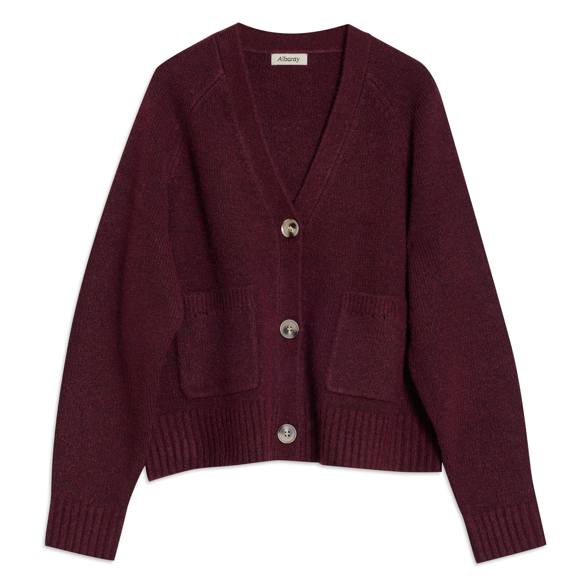 Cosy Relaxed Cardigan Burgundy