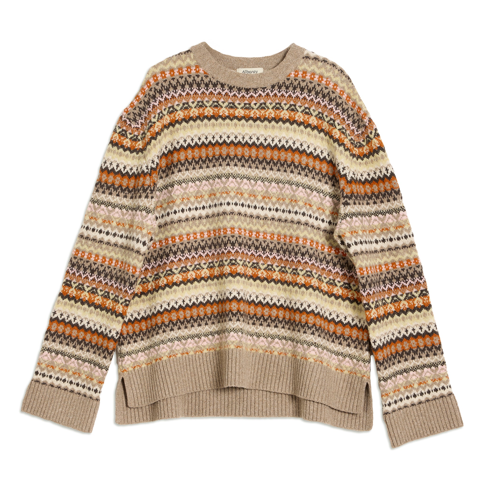 Neutral Fair Isle Jumper
