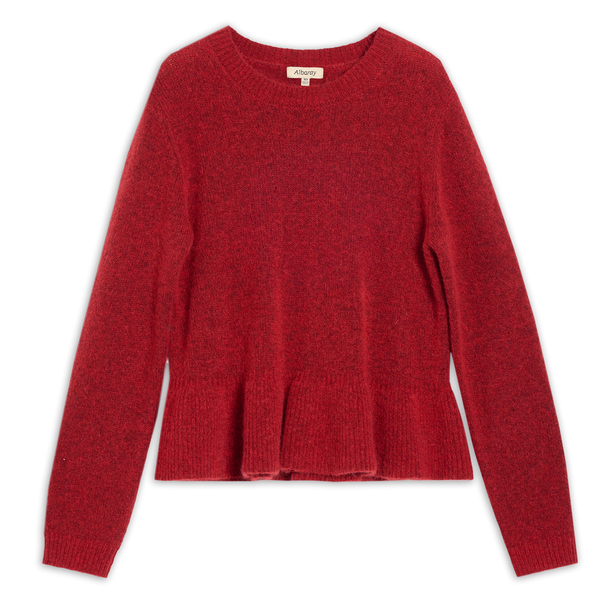 Mohair Blend Peplum Jumper
