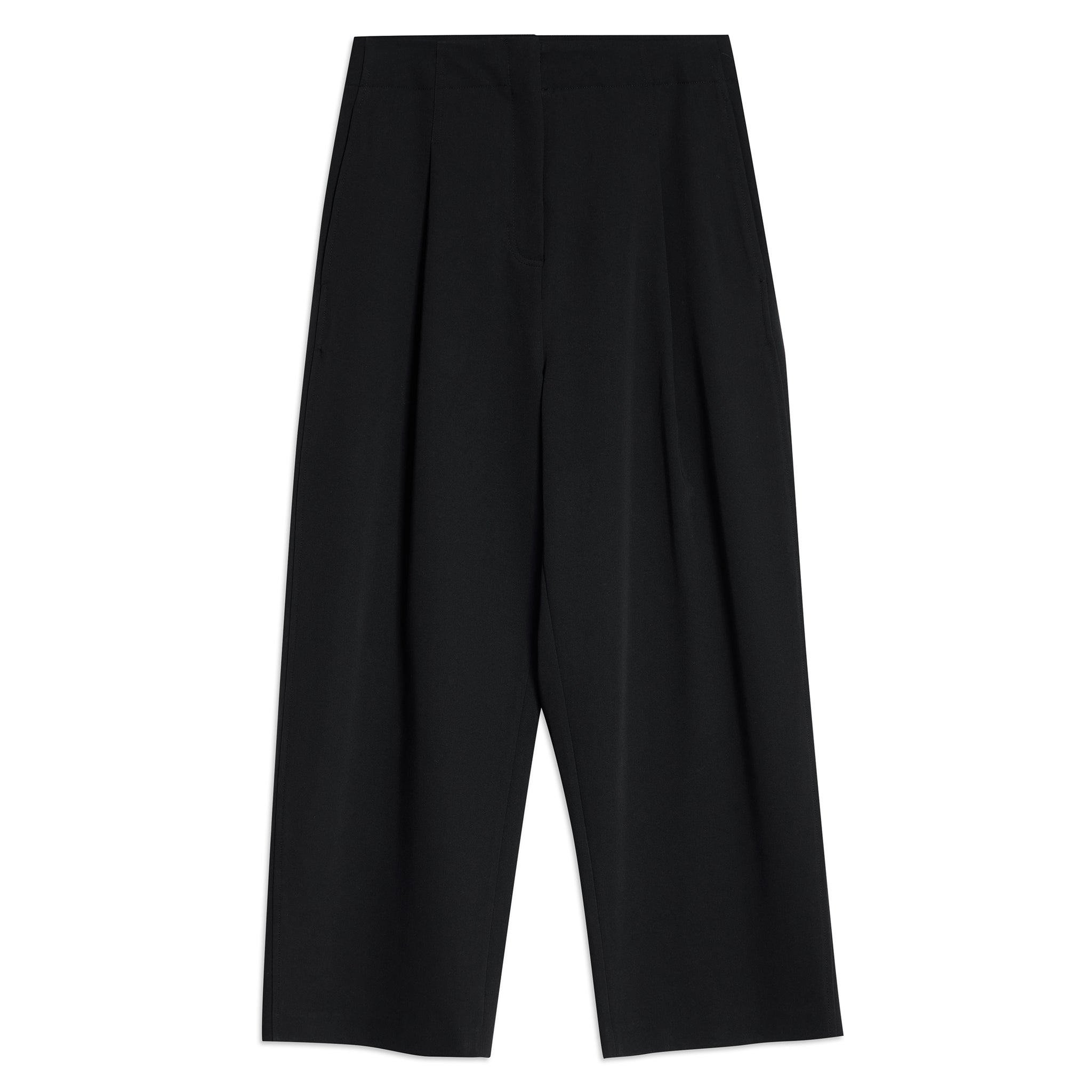 Black Tailored Barrel Trouser