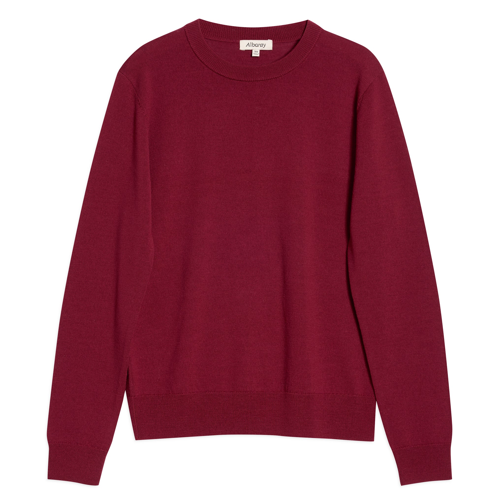 Red Fine Merino Wool Jumper