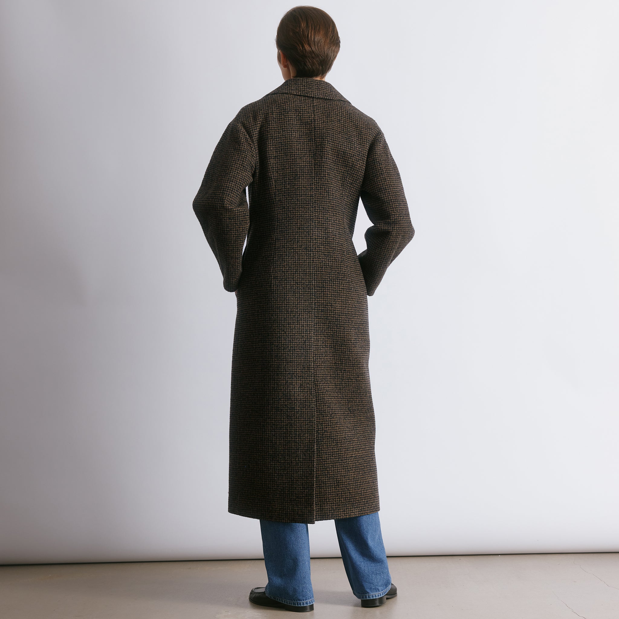 Tweed Cocoon Sleeve Coat