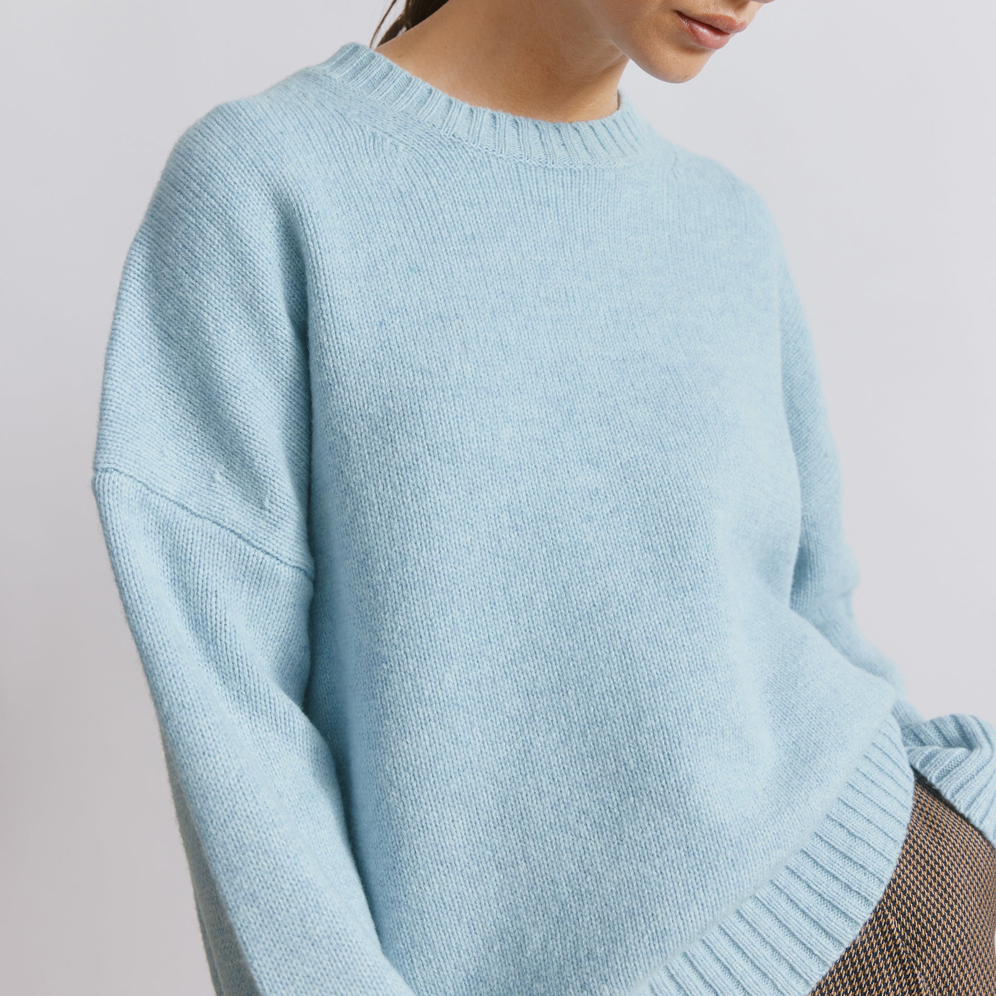 Blue Merino Wool Jumper