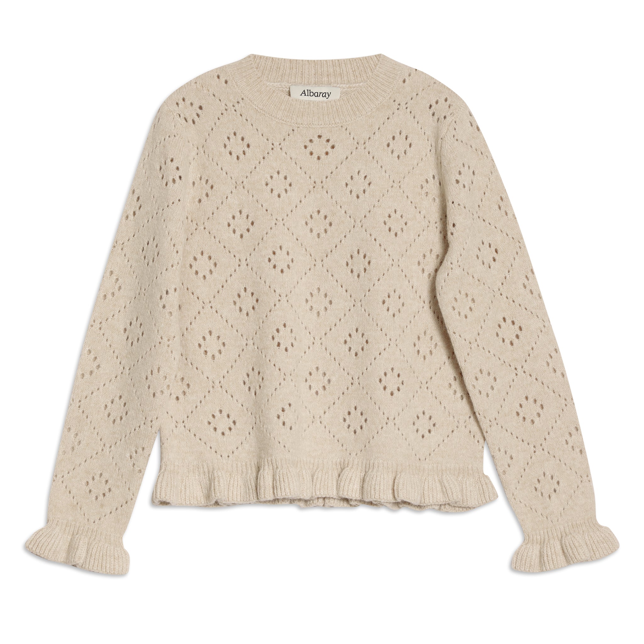Pointelle Ruffle Jumper