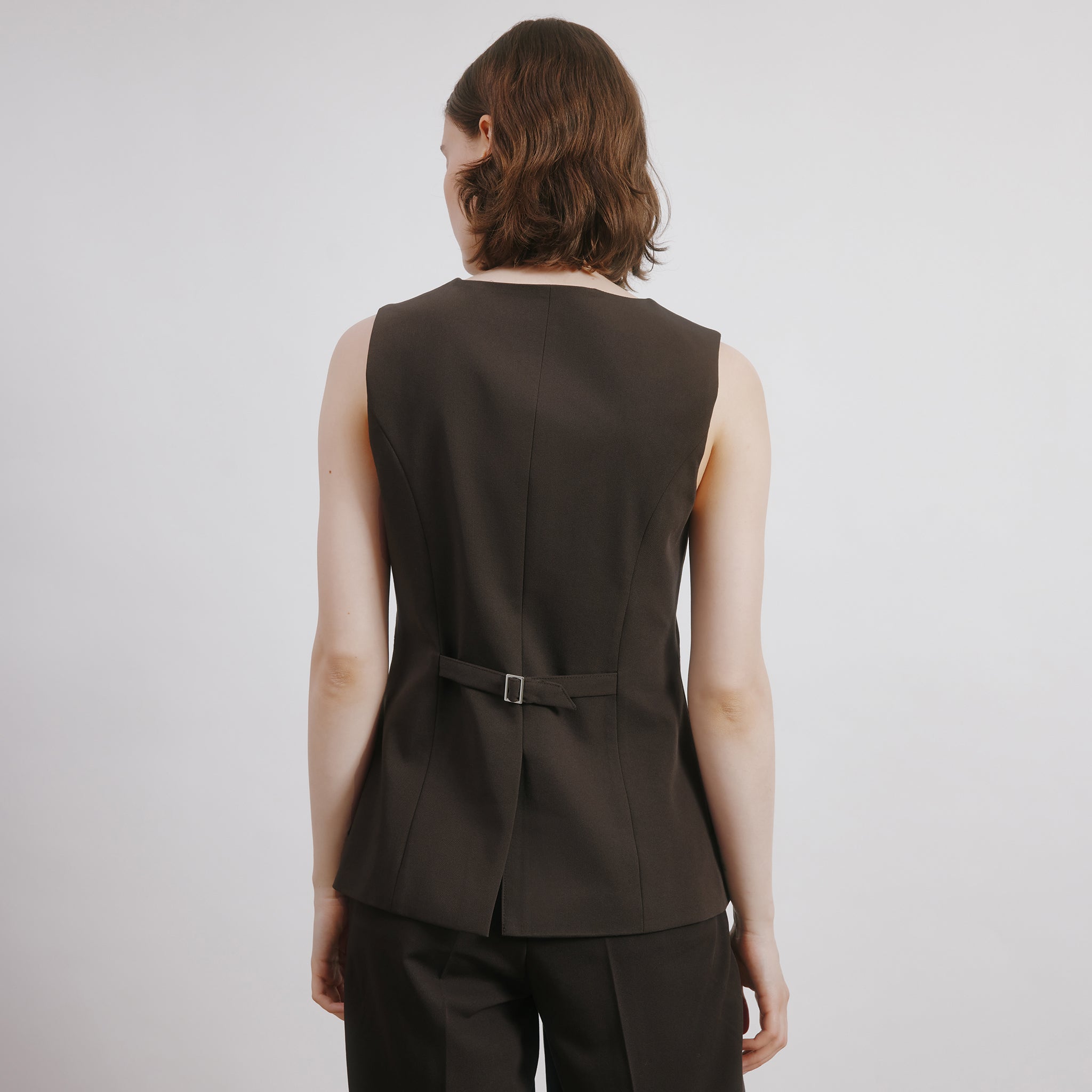 Chocolate Tailored Waistcoat