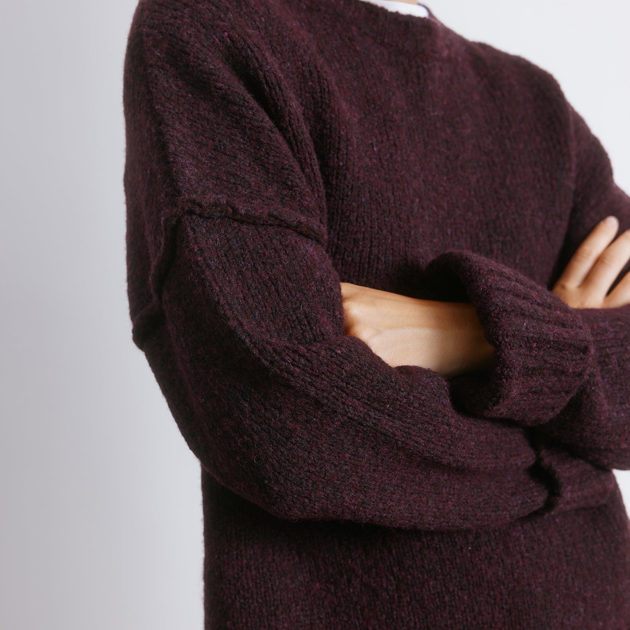 Burgundy Cosy Wool Blend Jumper