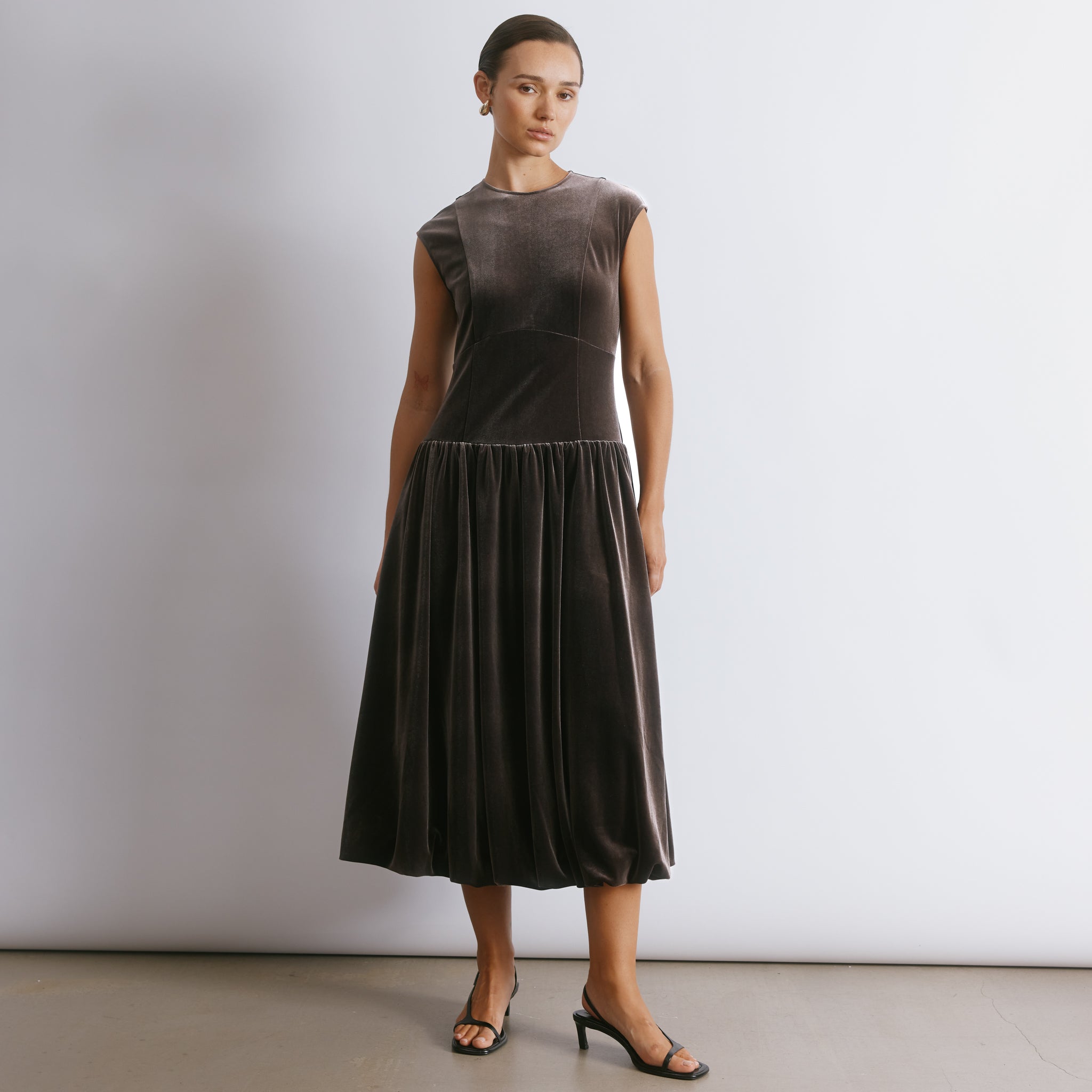 Velvet Puff Ball Dress