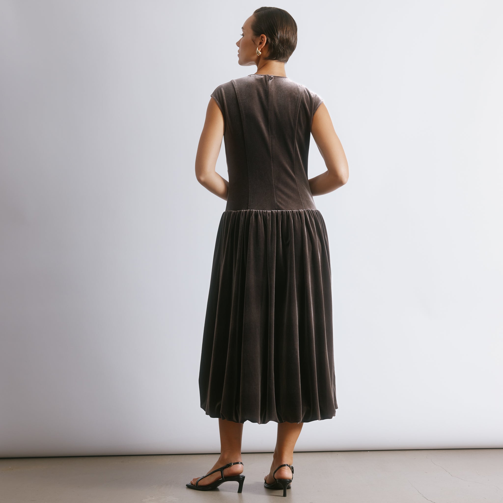 Velvet Puff Ball Dress