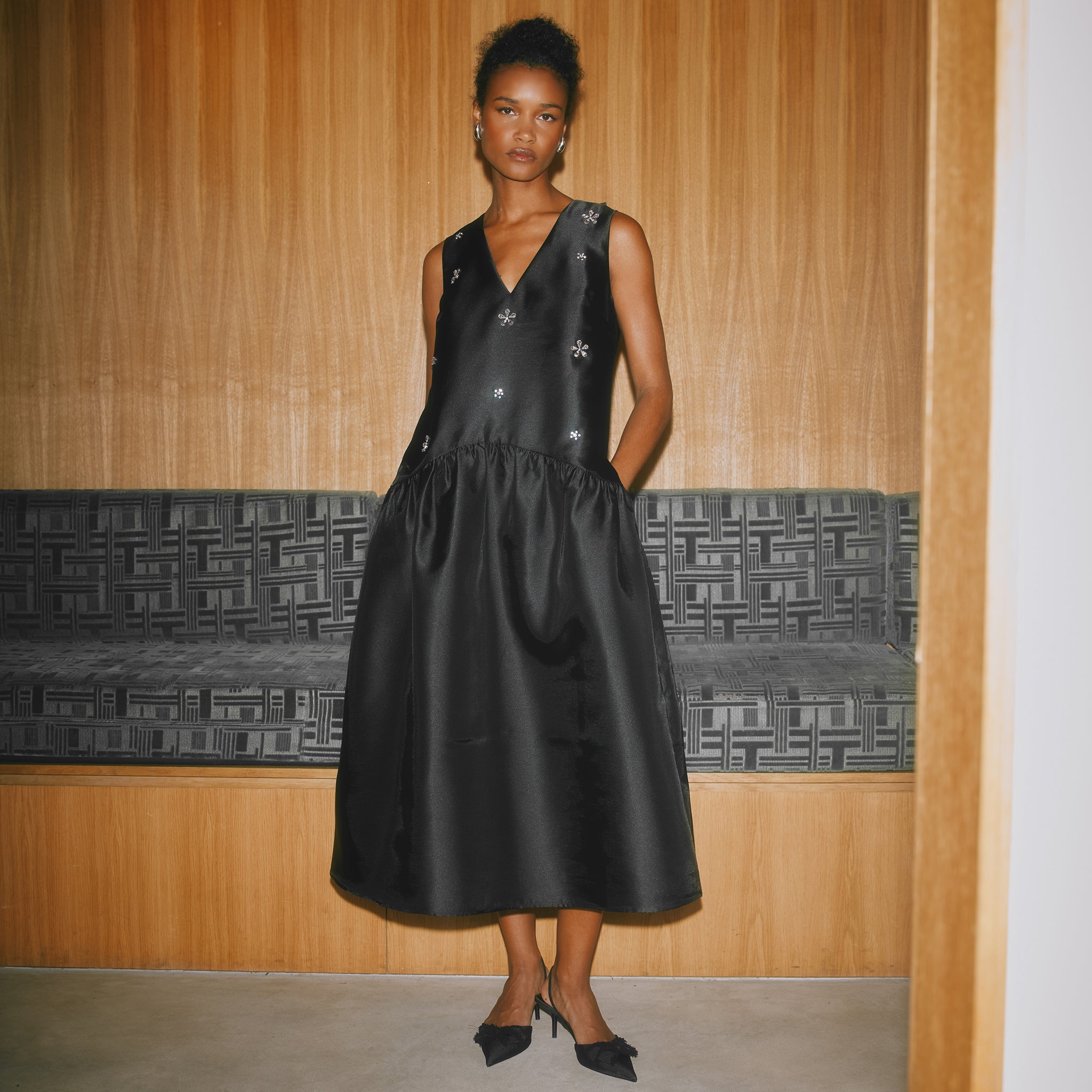 Crystal Tie Back Dress