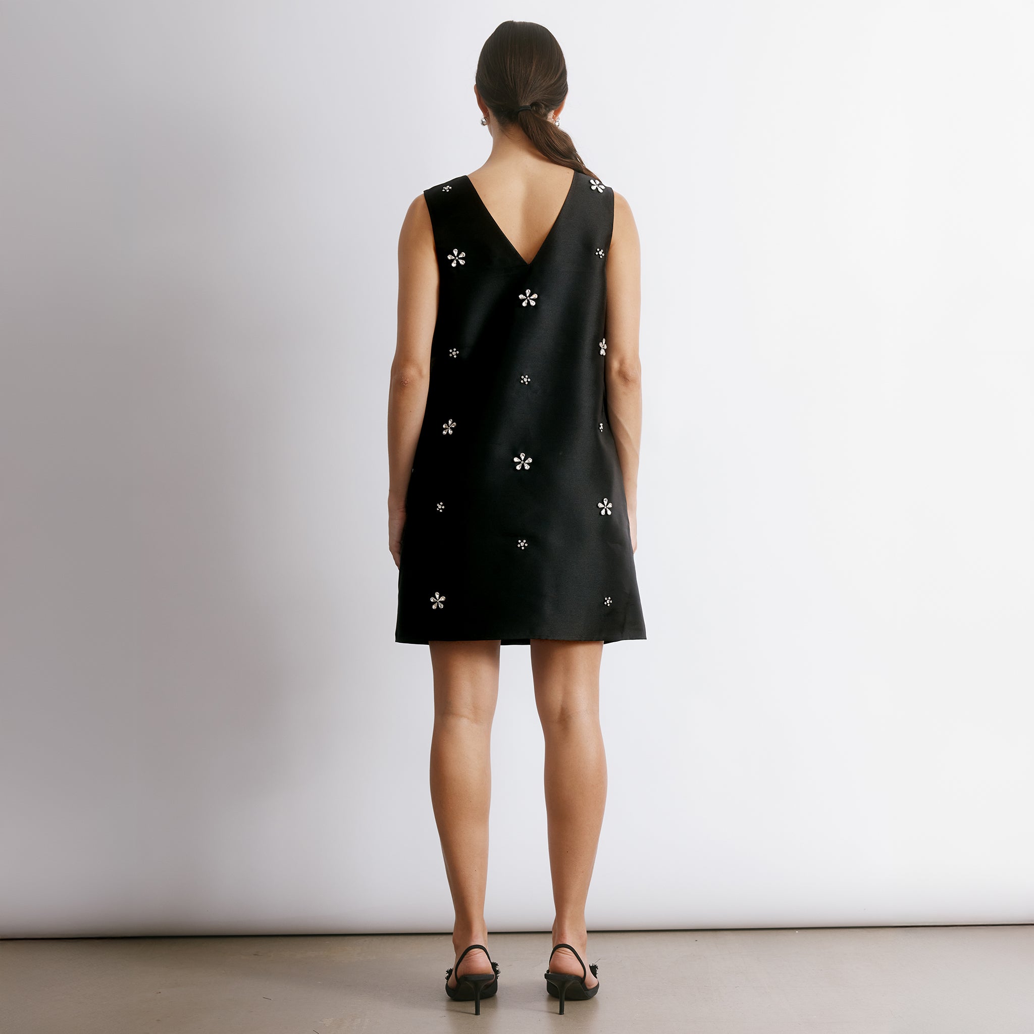 Crystal V Neck Shift Dress