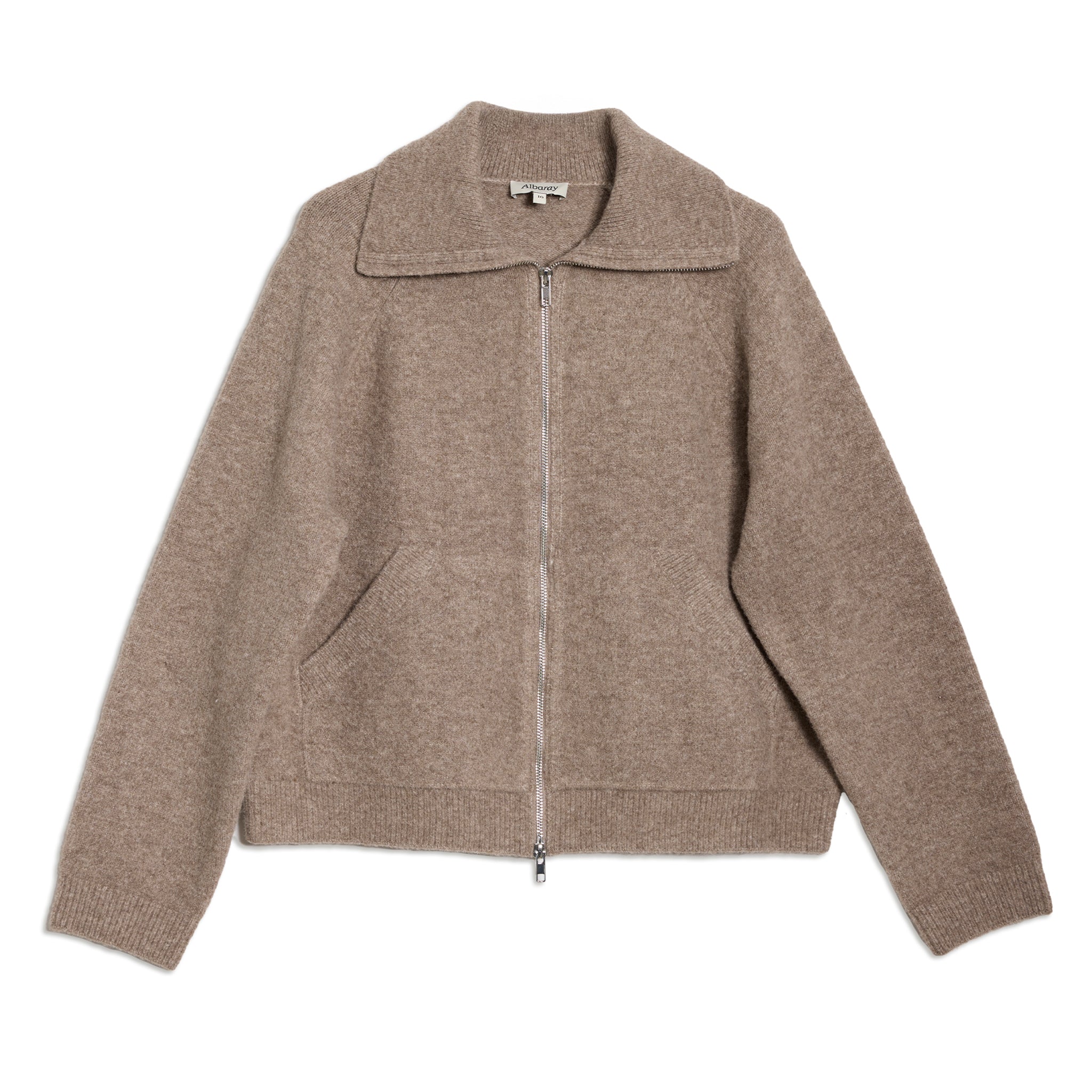 Wing Collar Knit Bomber