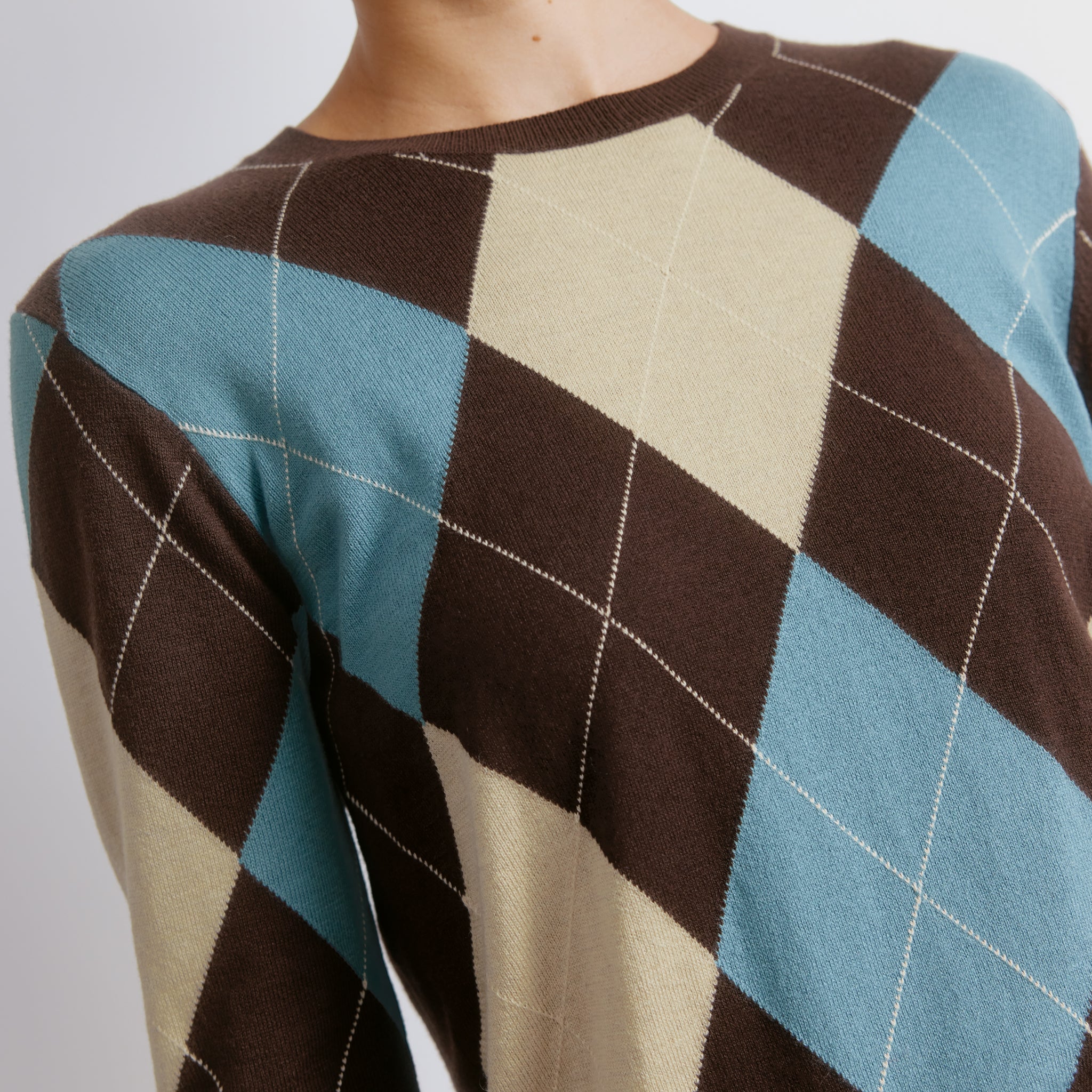 Blue Argyle Jumper