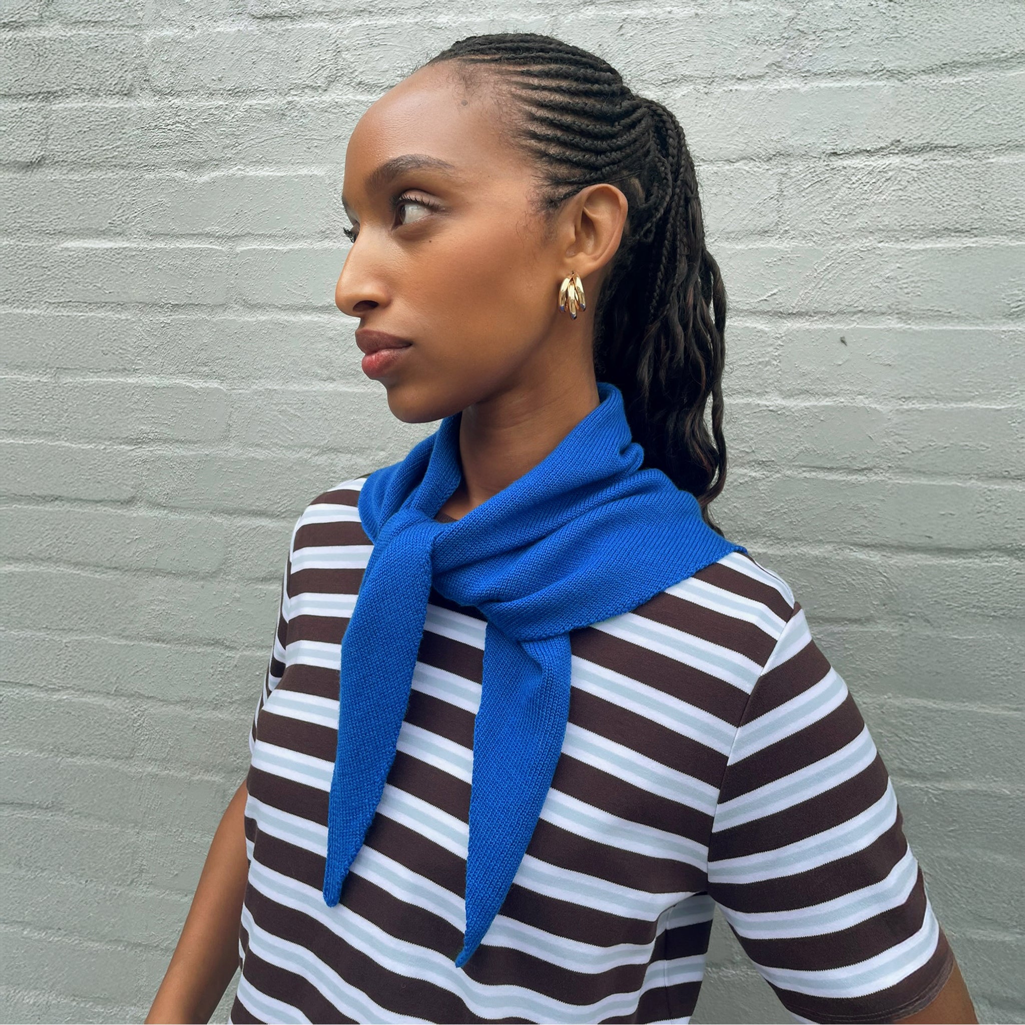 Blue Square Scarf