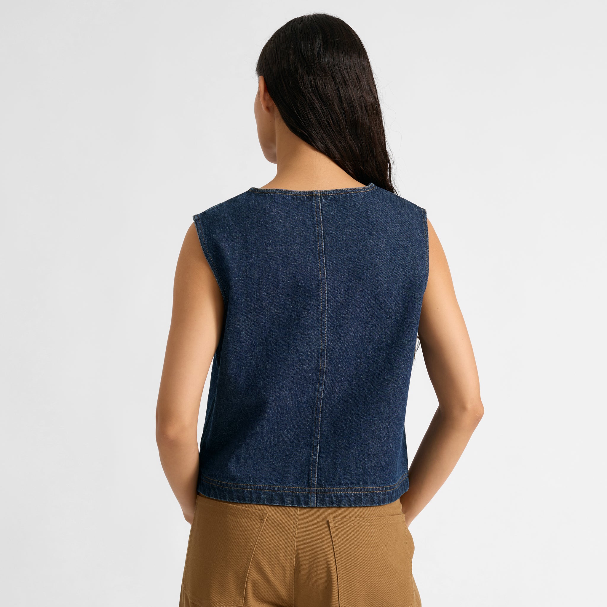 Denim Pocket Waistcoat