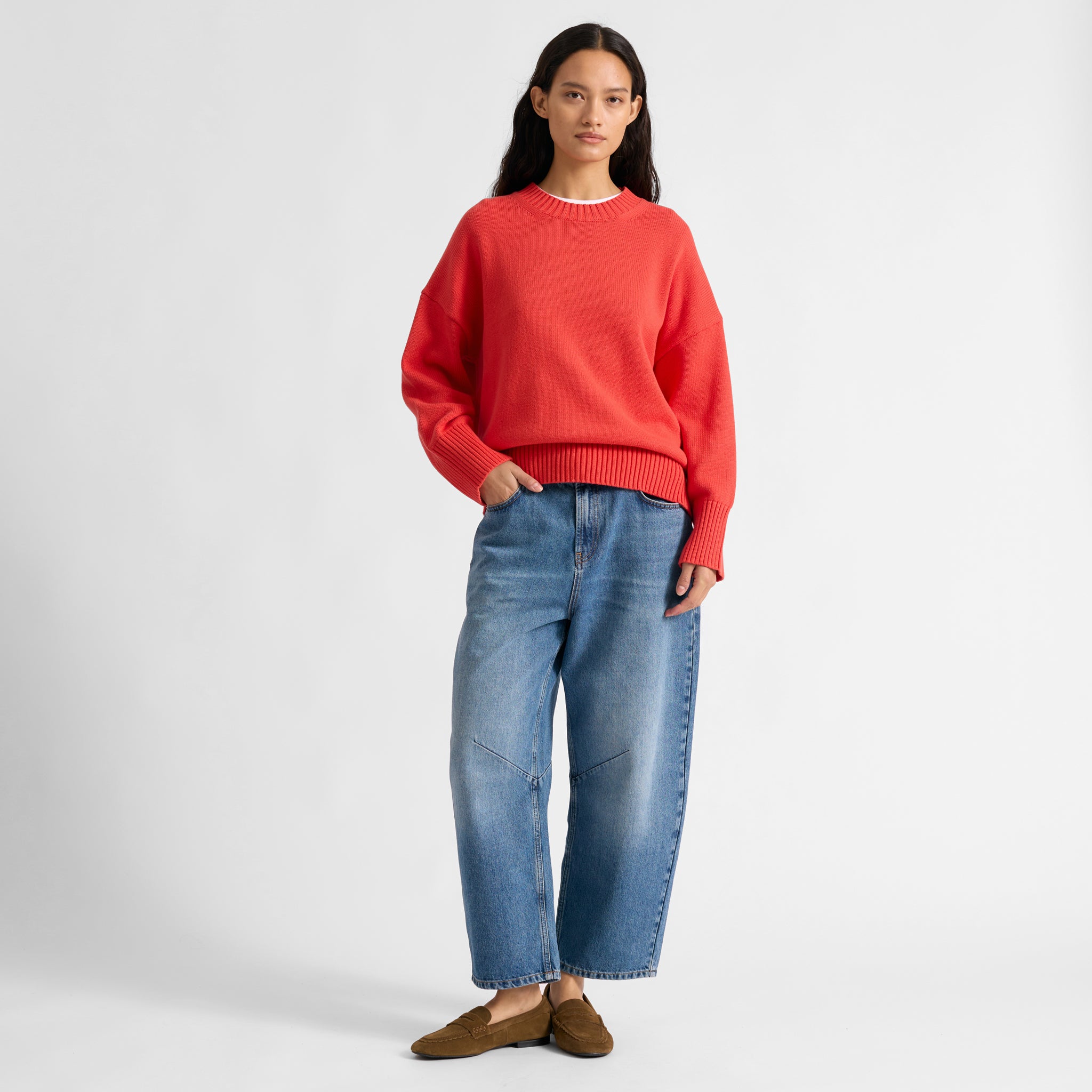 Orange Cotton Jumper