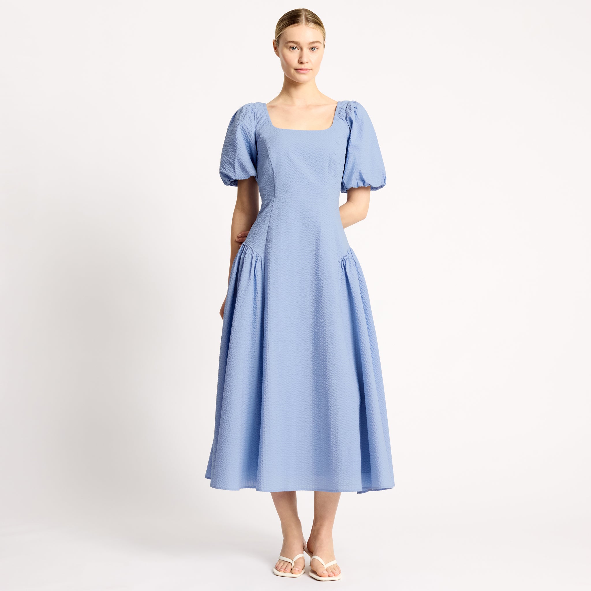 Seersucker Self Stripe Dress