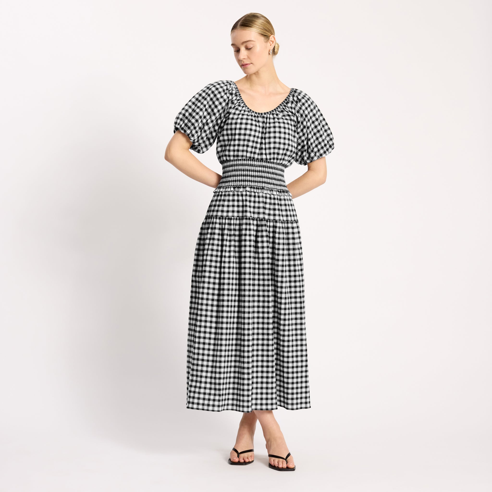 Black & White Gingham Dress | Sustainable Womenswear | Albaray