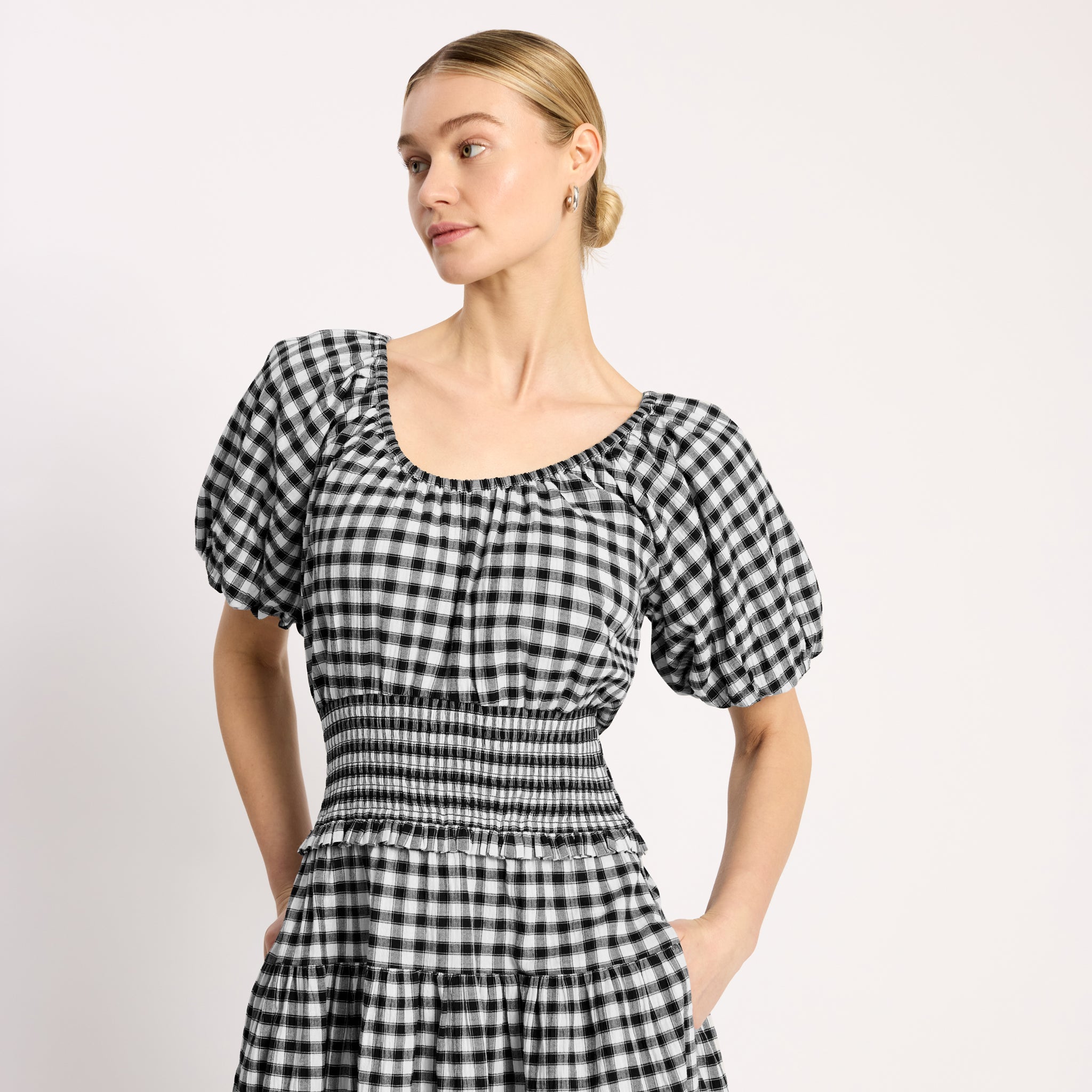 Black & White Gingham Dress