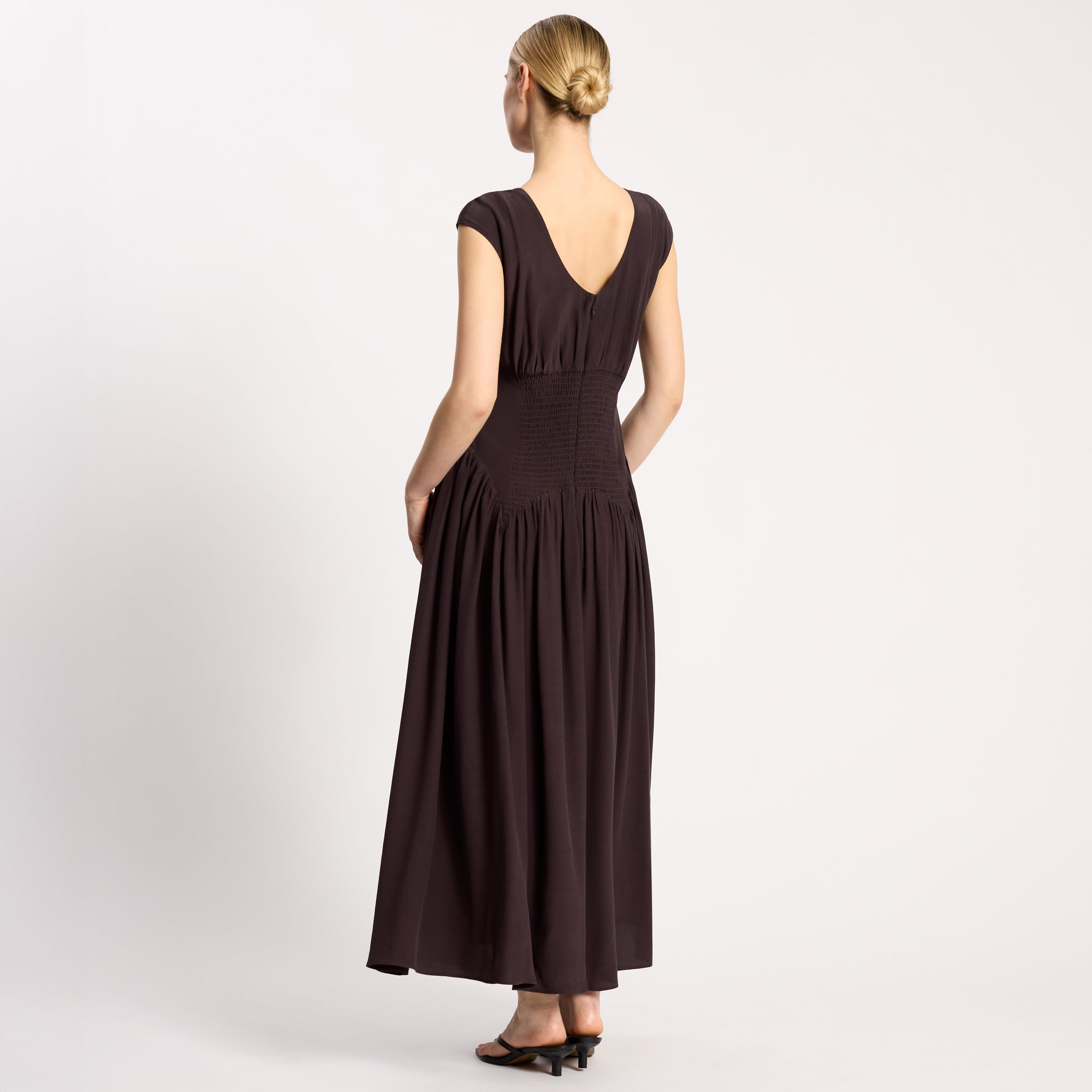 Dipped Drop Waist Maxi Dress