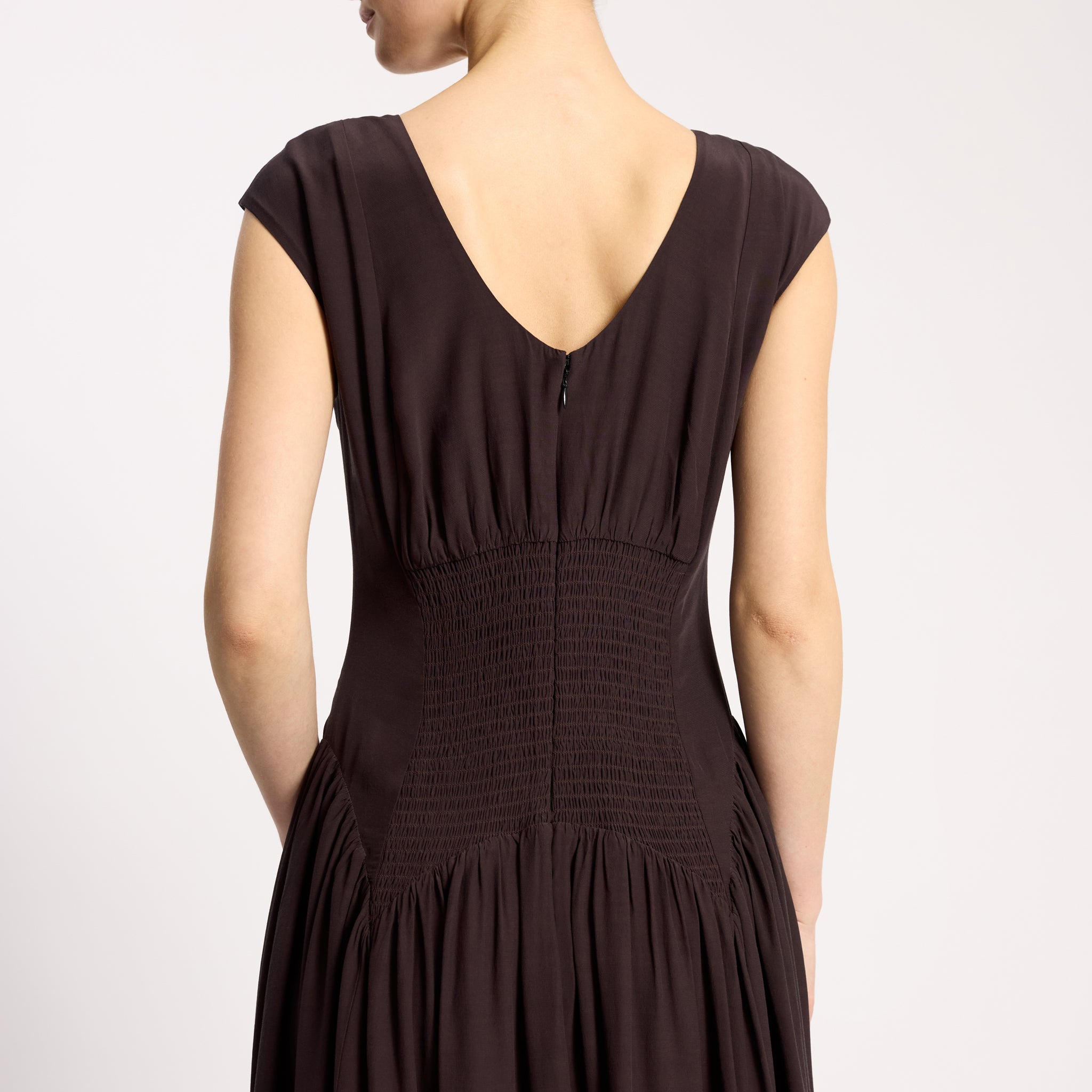 Dipped Drop Waist Maxi Dress