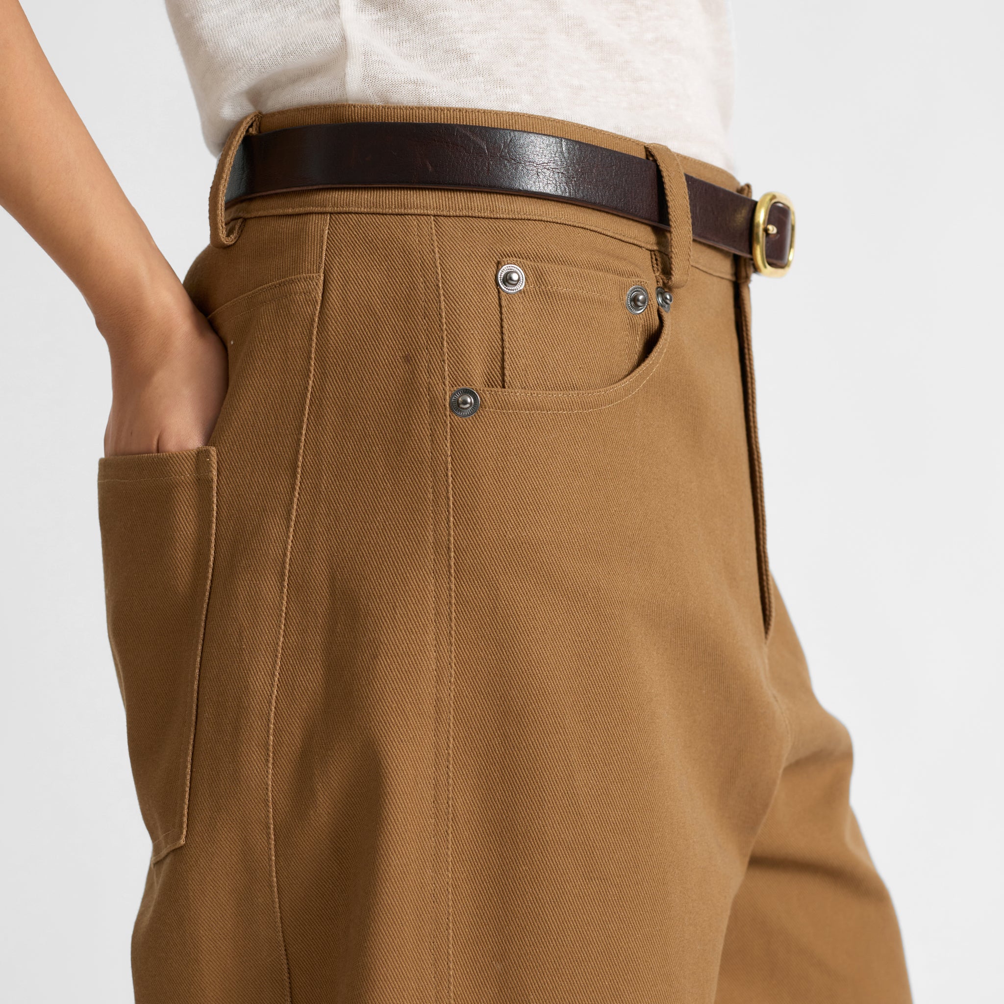 Cotton Barrel Trouser