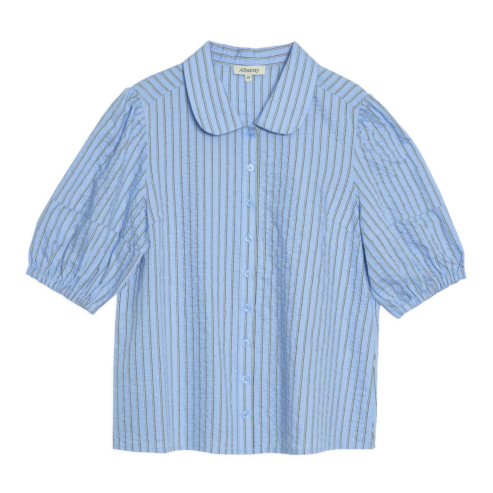 Blue Stripe Short Sleeve Shirt