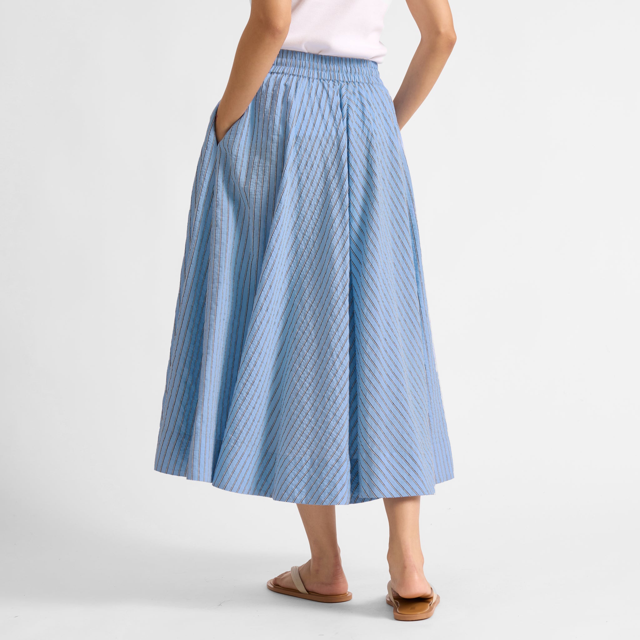 Blue Stripe Skirt
