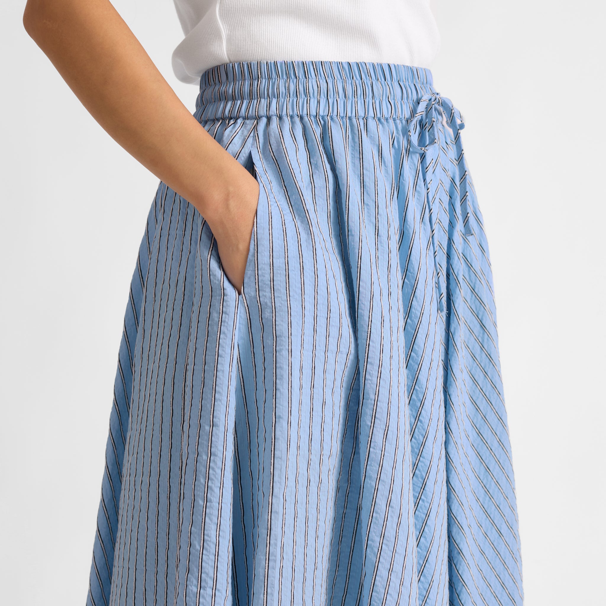Blue Stripe Skirt
