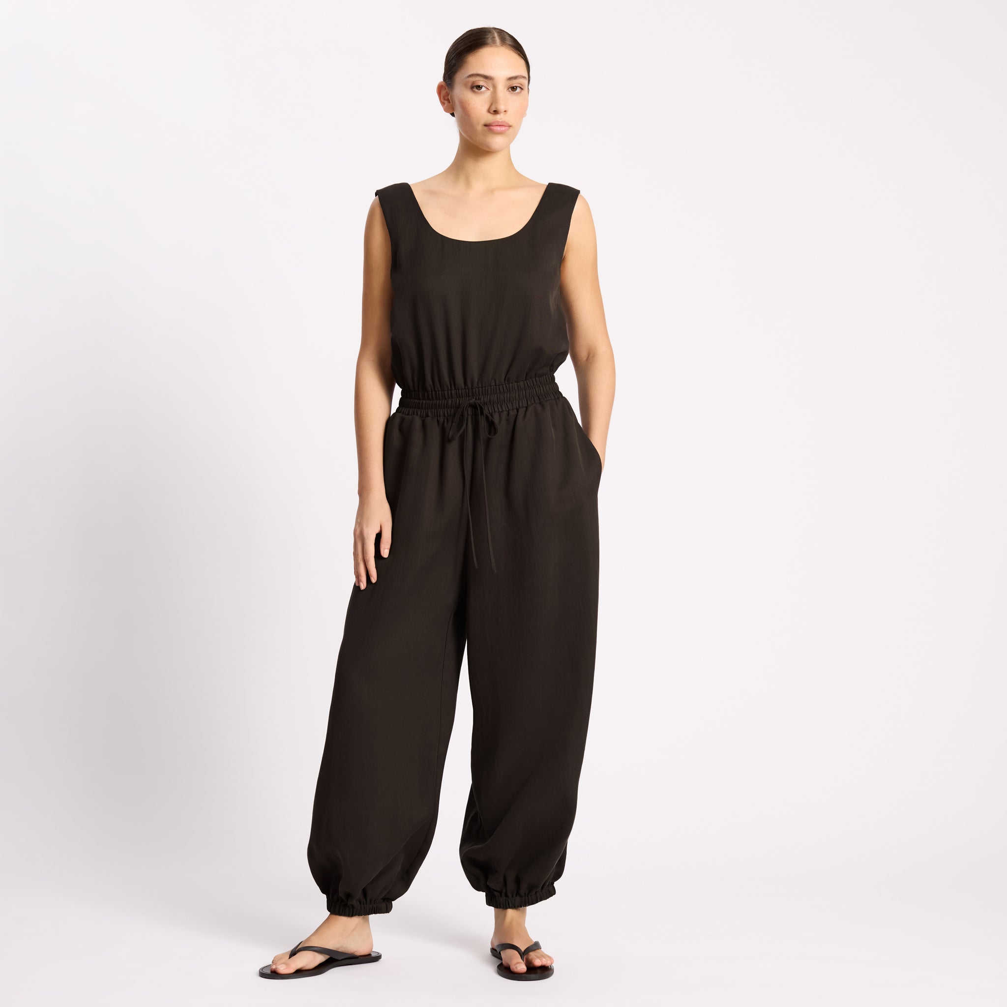 Tencel Balloon Leg Jumpsuit | Sustainable Womenswear | Albaray