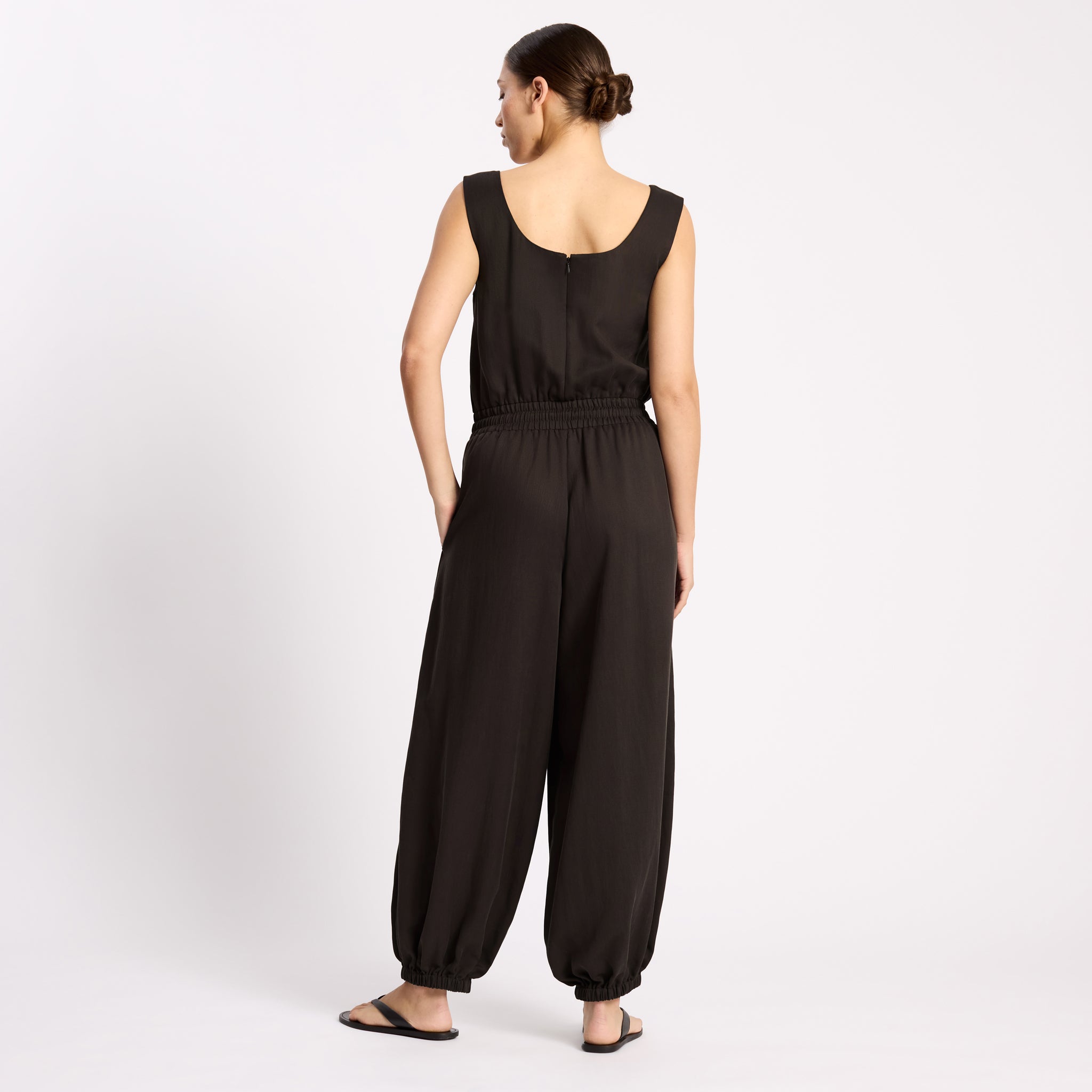 Tencel Balloon Leg Jumpsuit