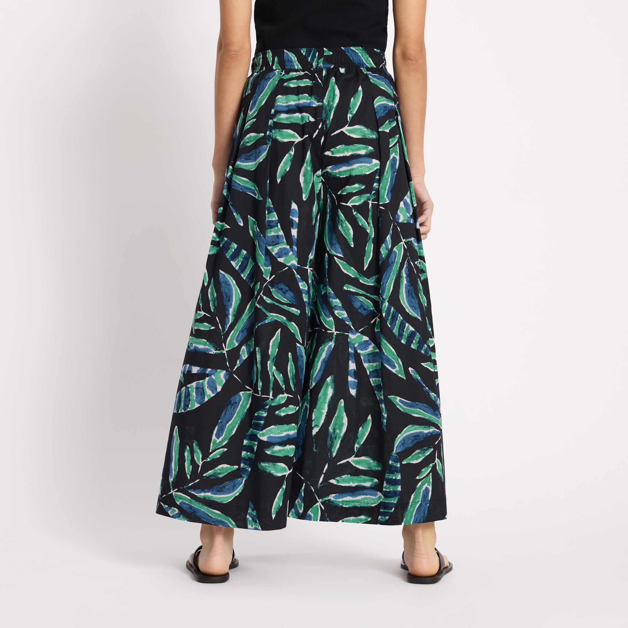 Painterly Palm Culottes