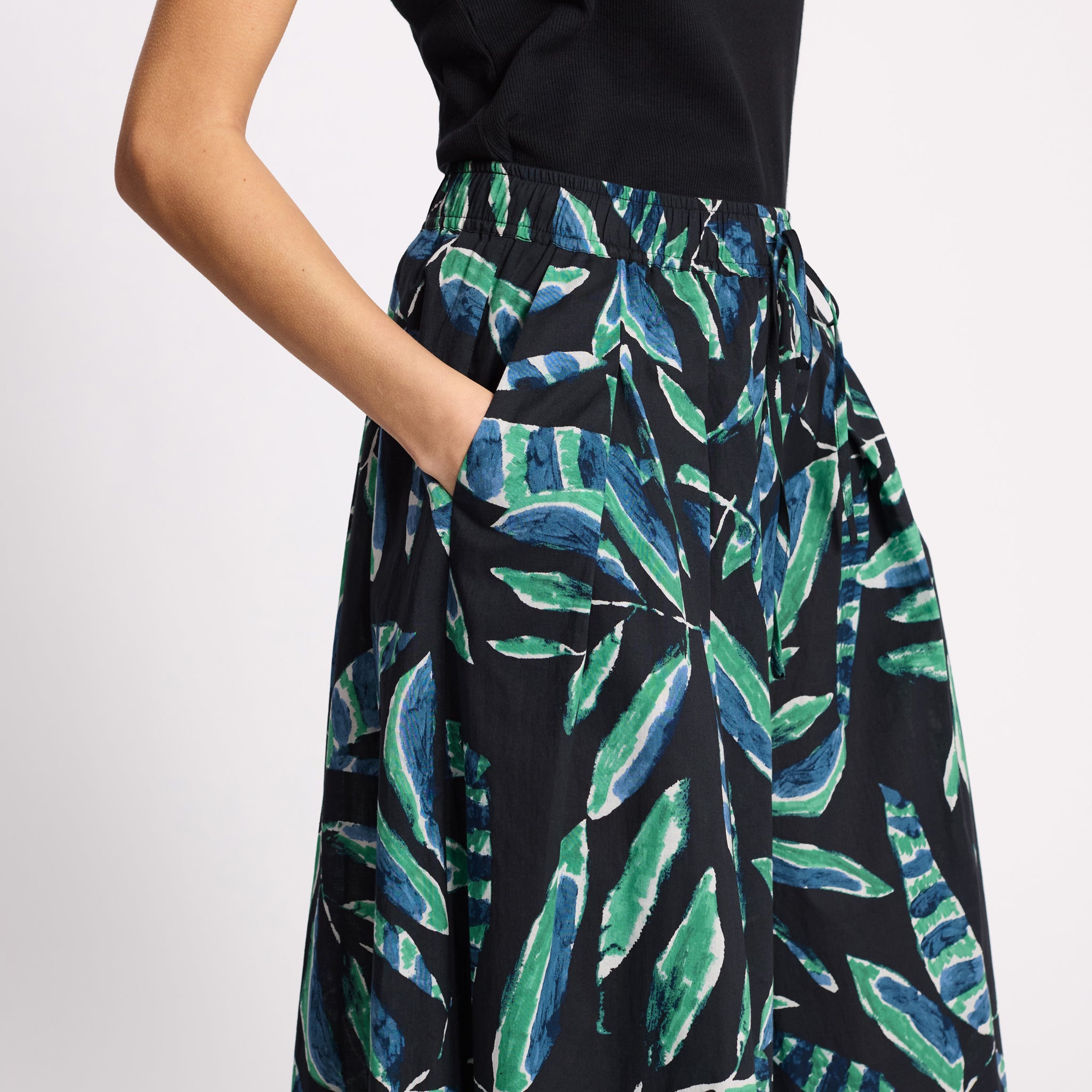 Painterly Palm Culottes