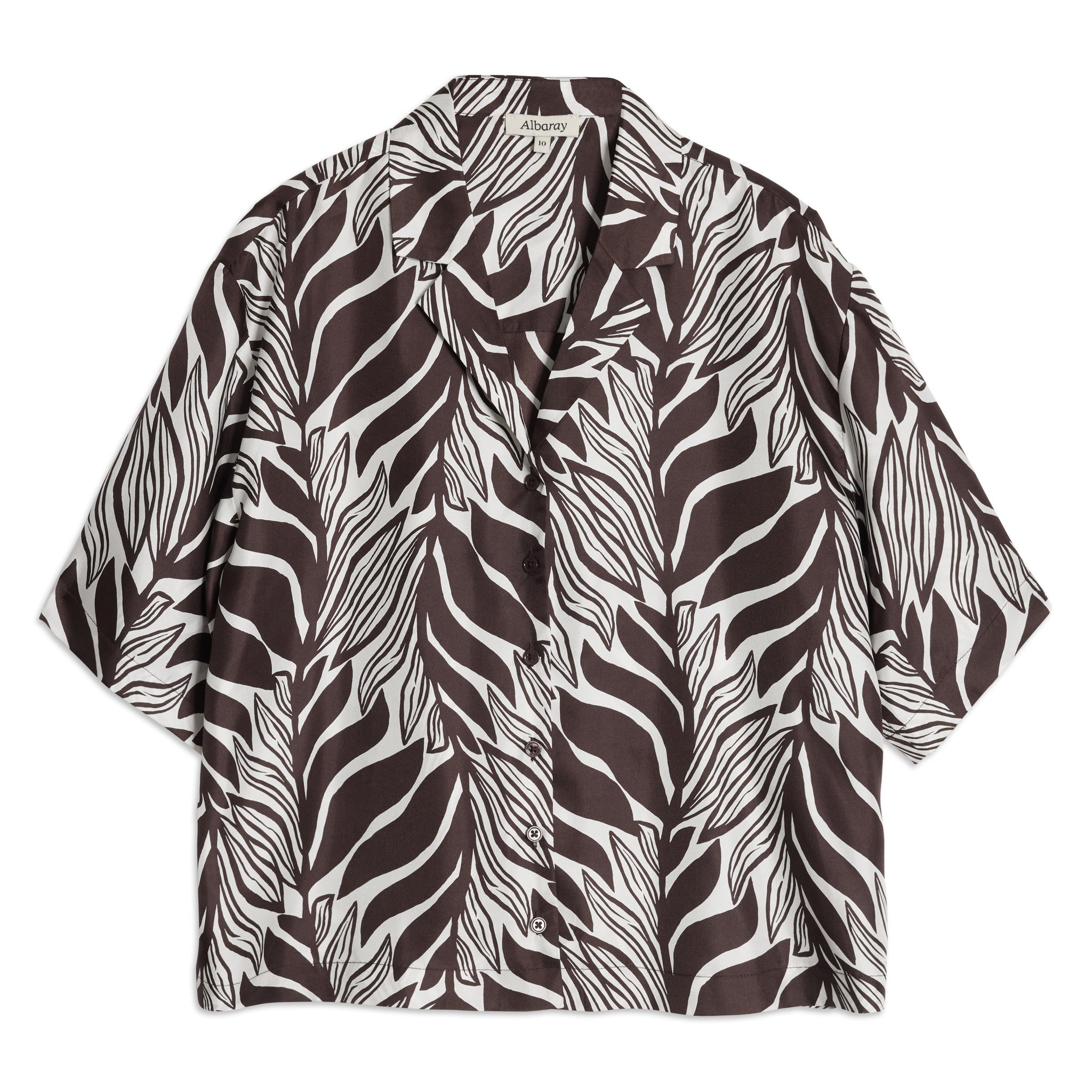Mono Palm Silk Blouse