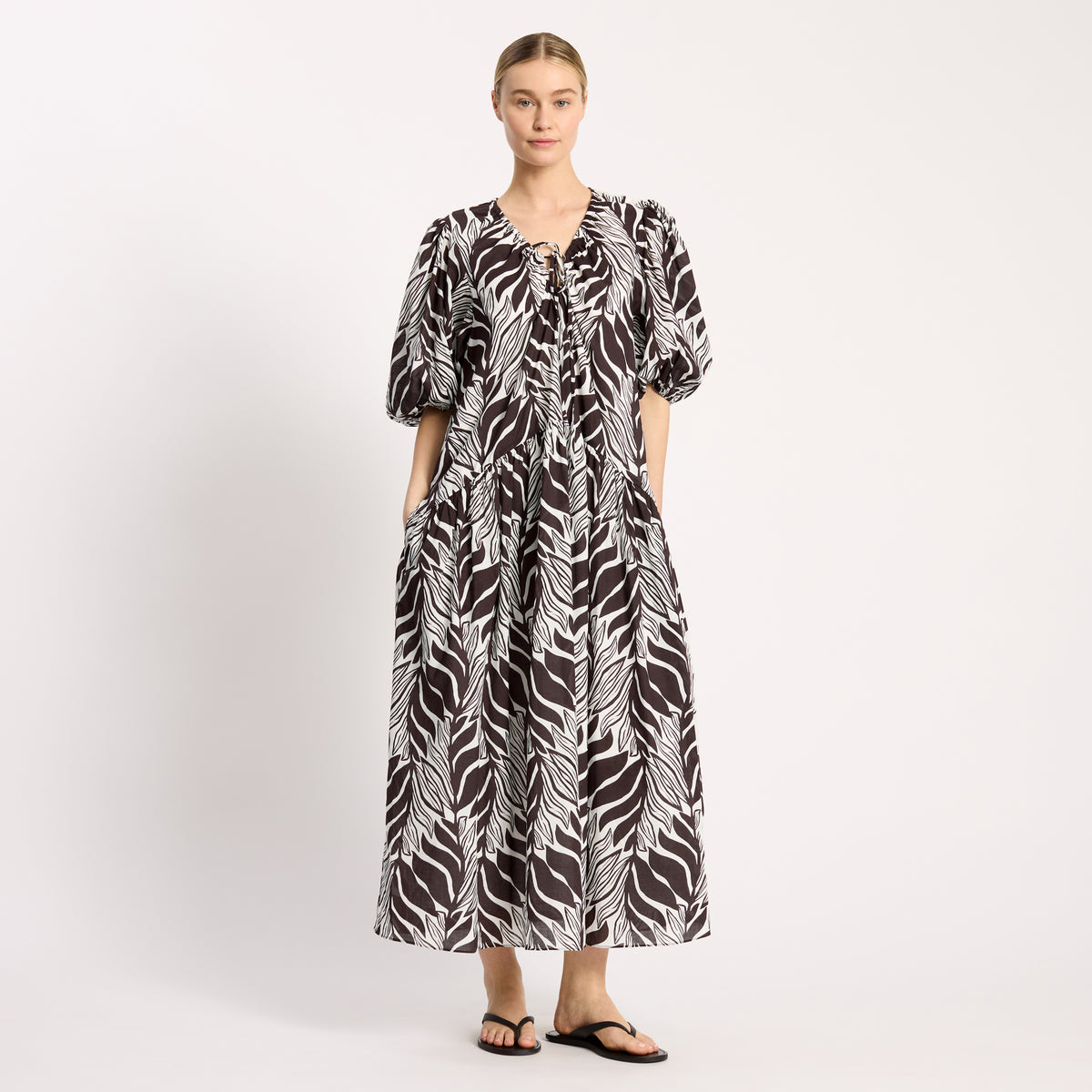 Mono Palm Dress