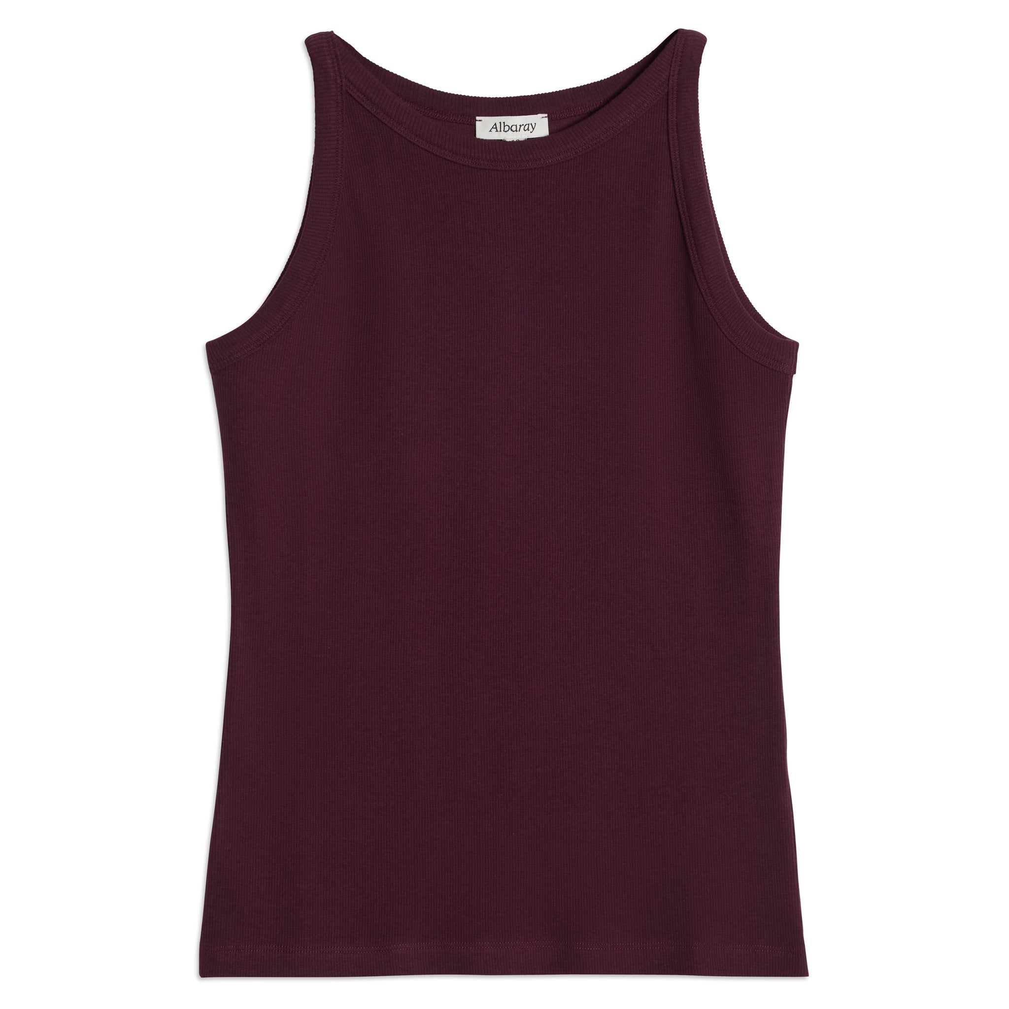 Fig High Neck Rib Vest