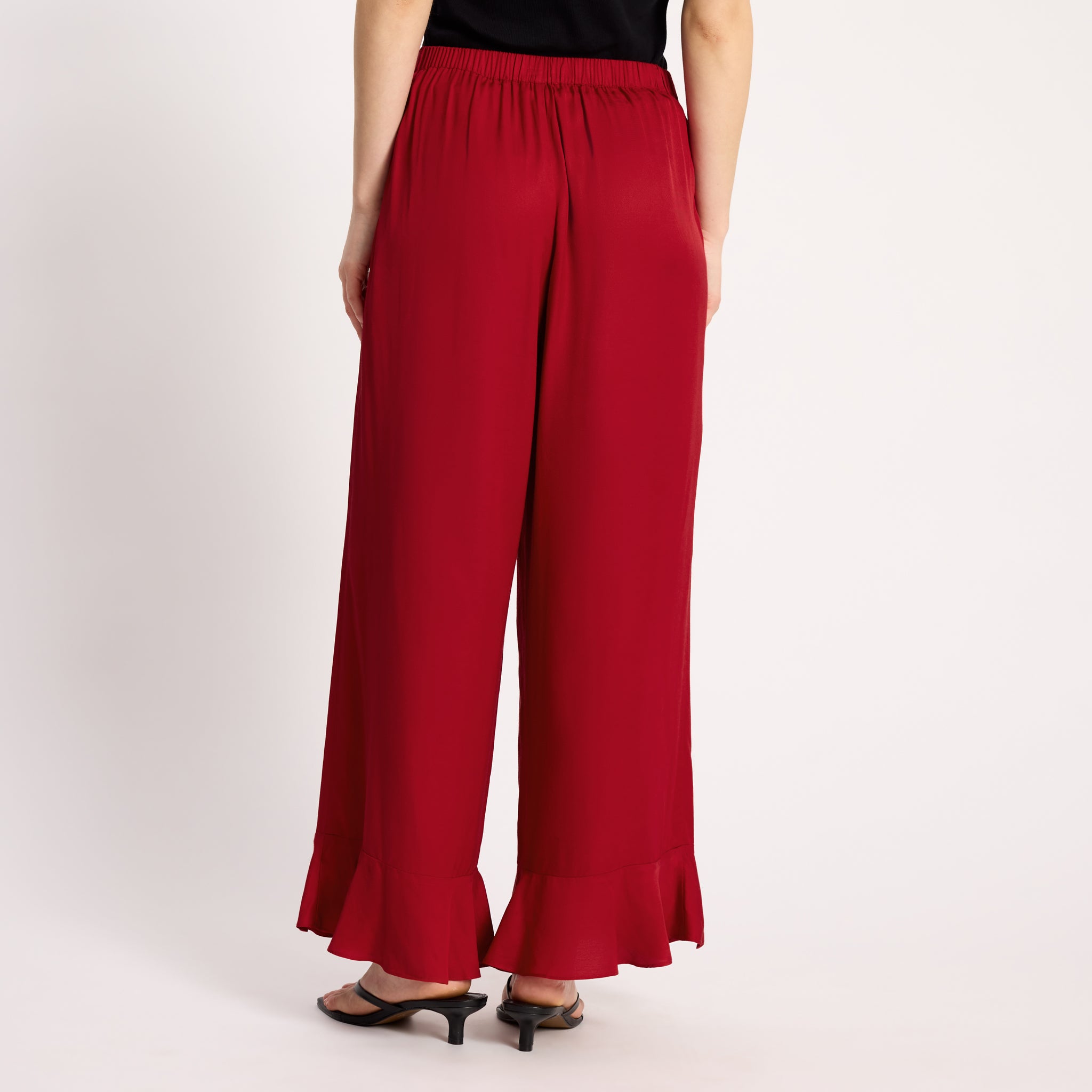 Ruffle Hem Trouser
