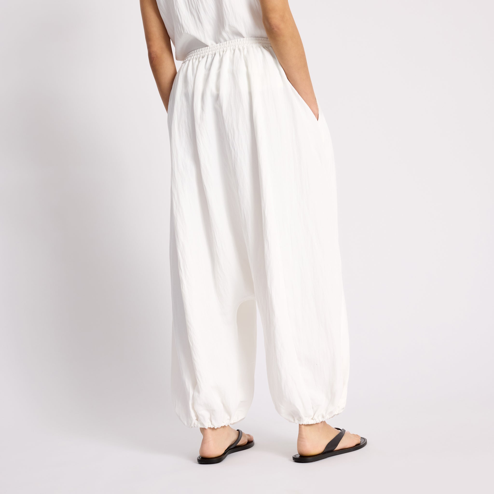 White Balloon Pants