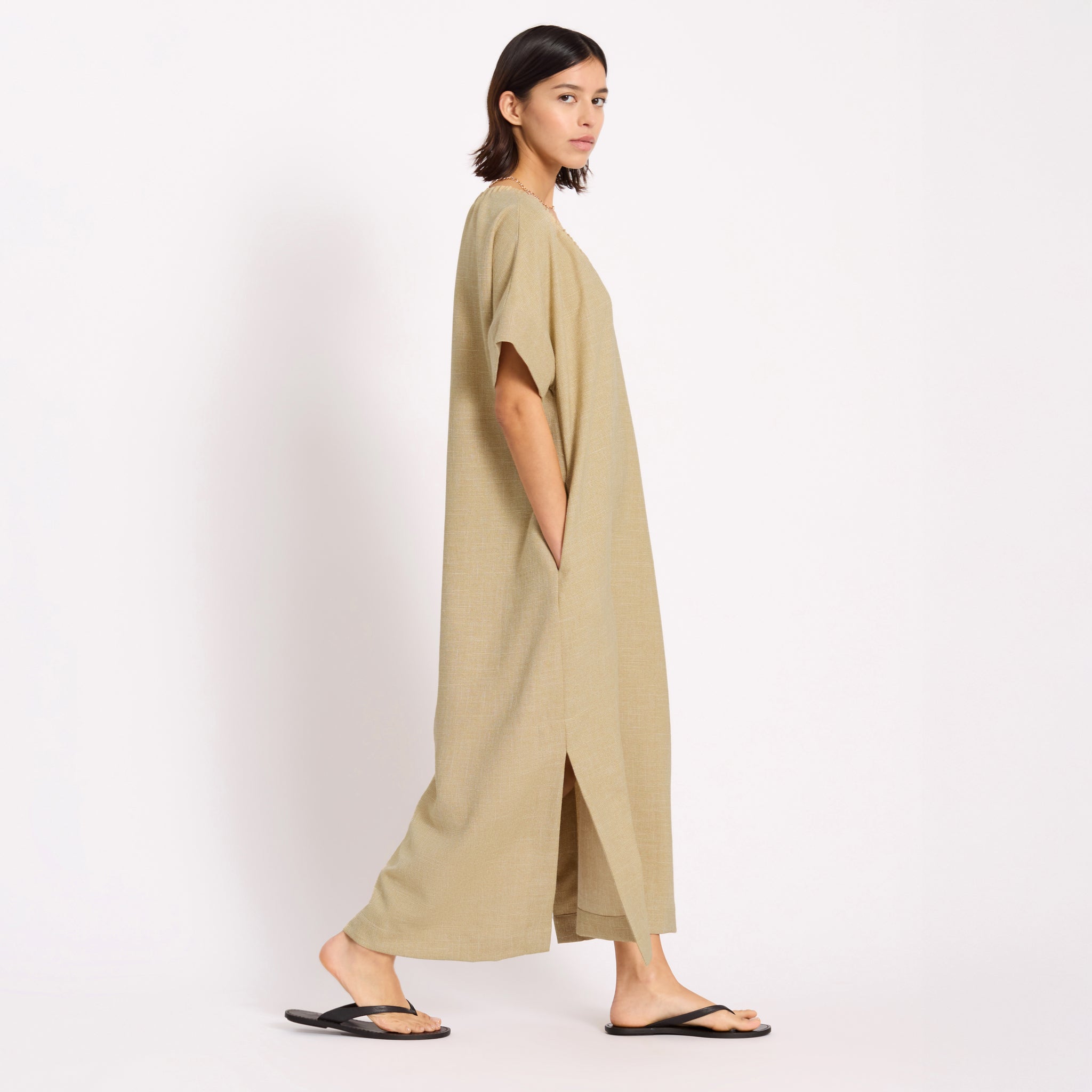Textured Maxi Kaftan
