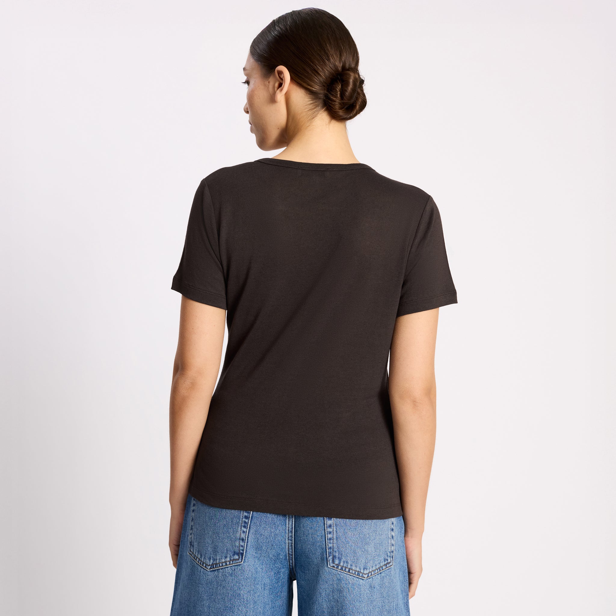 Chocolate Linen T Shirt