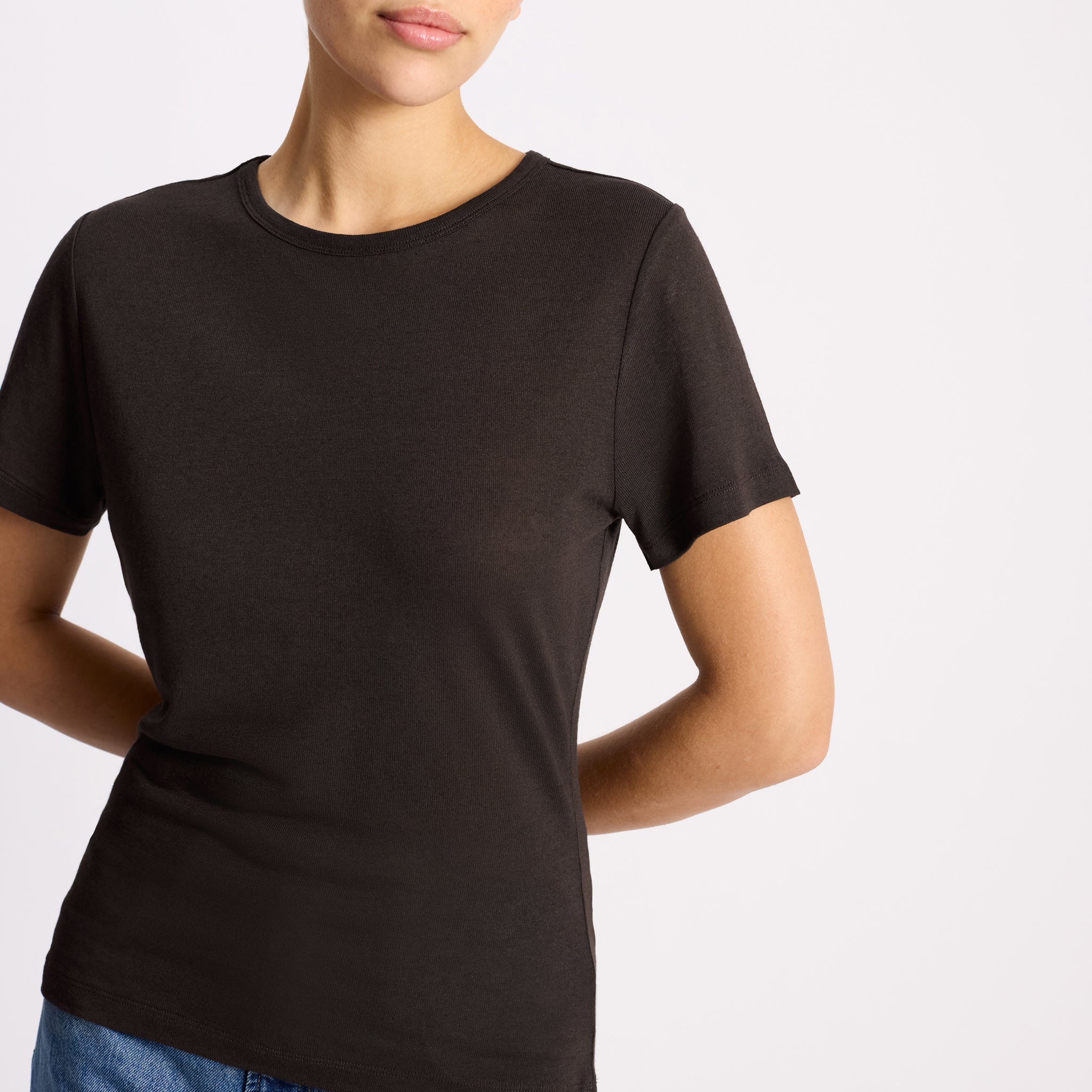 Chocolate Linen T Shirt