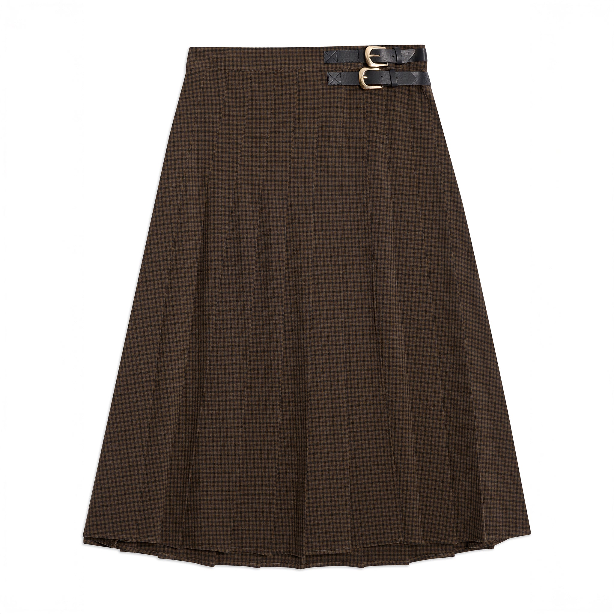 Chocolate Gingham Kilt