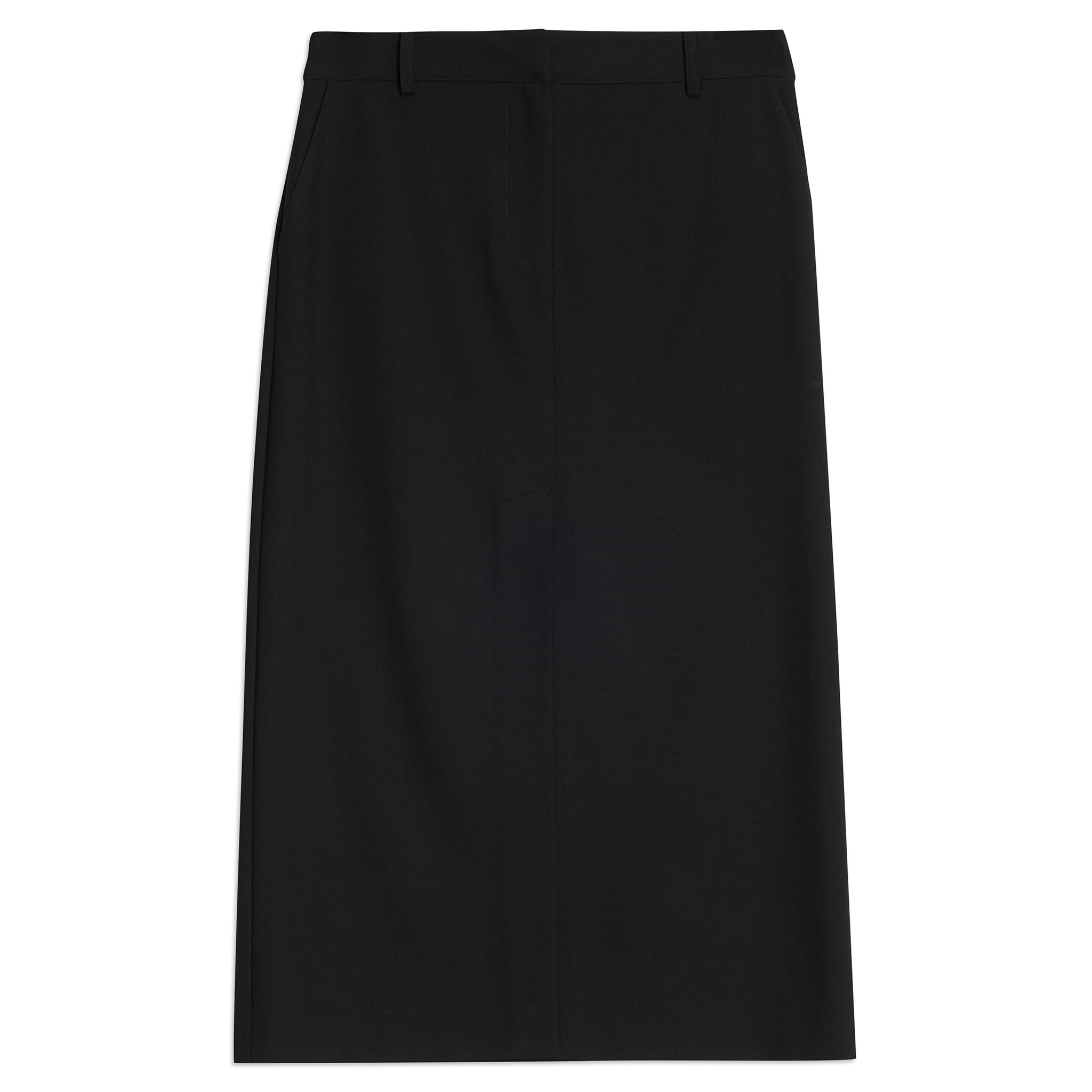 Black Tailored Pencil Skirt